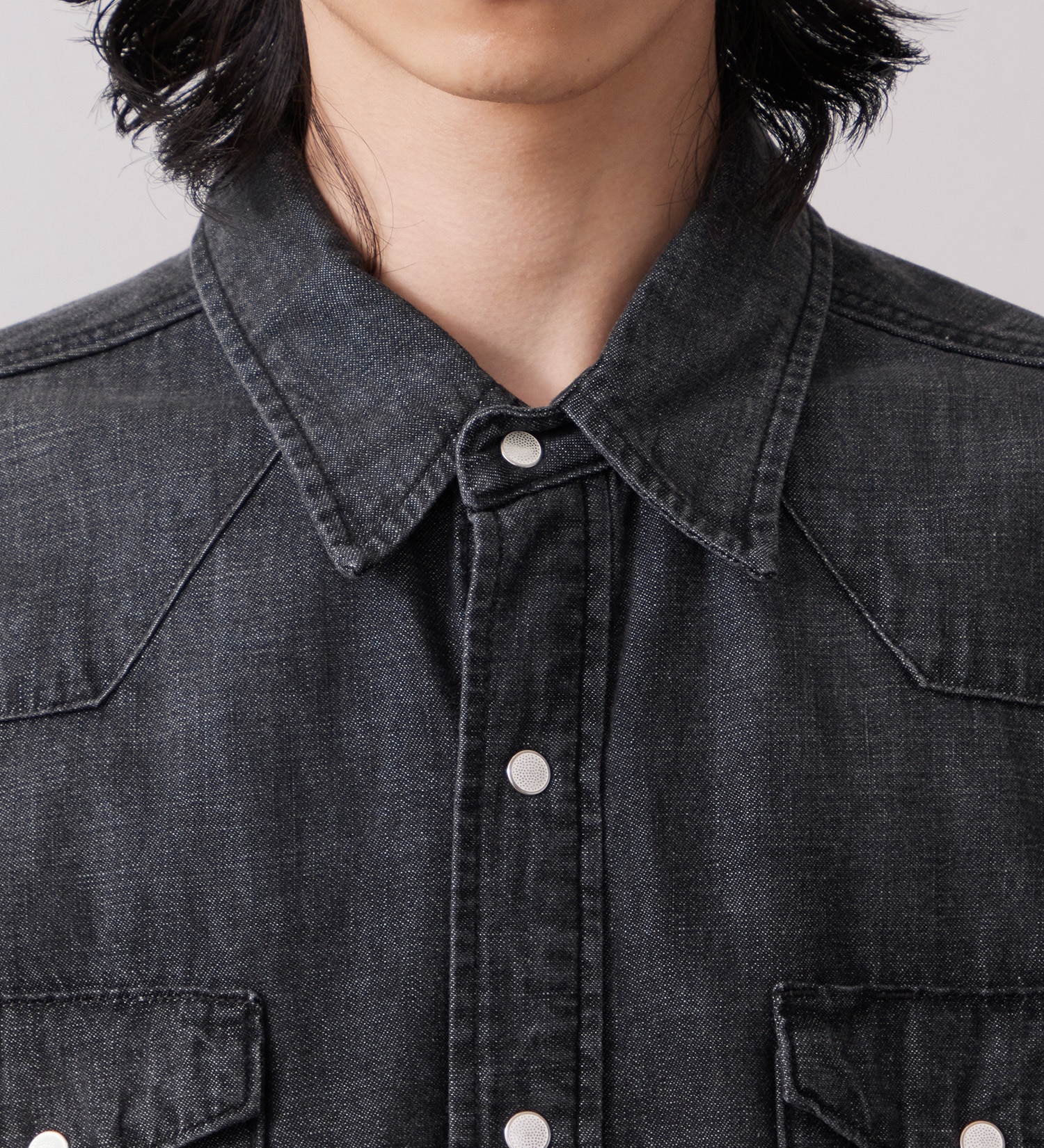 Wrangler(ラングラー)の27MW ウエスタンデニムシャツ【US ORIGINAL】|トップス/シャツ/ブラウス/メンズ|ブラックデニム
