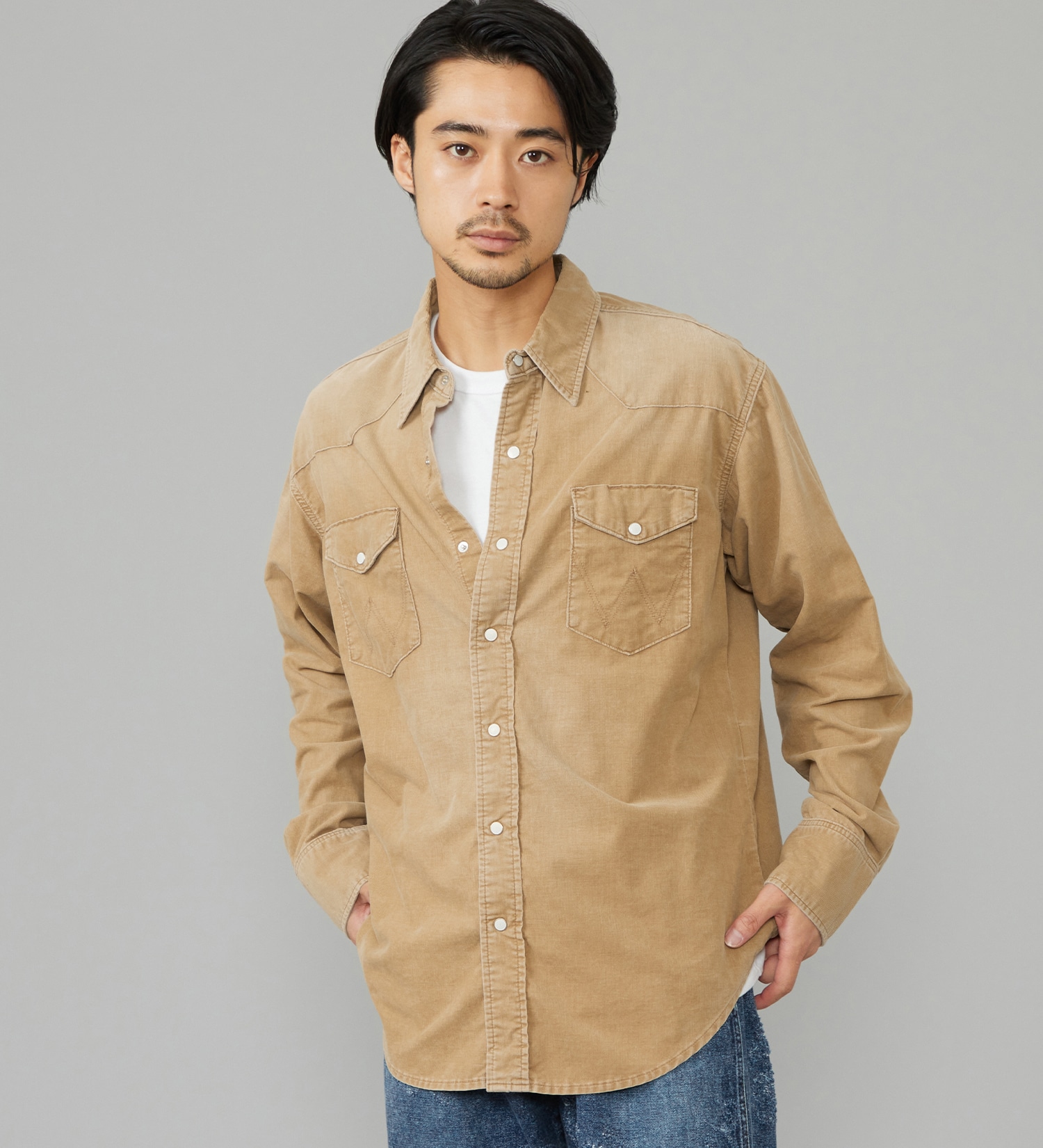 Wrangler(ラングラー)のウエスタンコーデュロイシャツ【US ORIGINAL/セットアップ可】|トップス/シャツ/ブラウス/メンズ|ブラウン