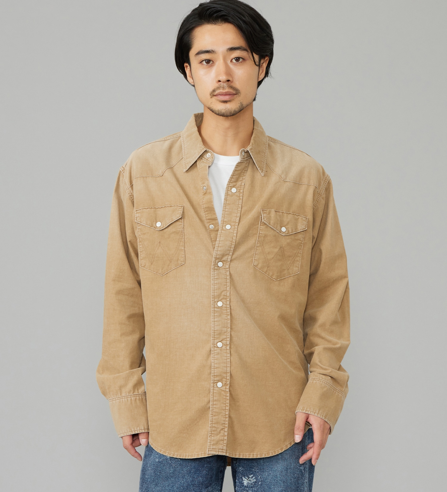 Wrangler(ラングラー)のウエスタンコーデュロイシャツ【US ORIGINAL/セットアップ可】|トップス/シャツ/ブラウス/メンズ|ブラウン