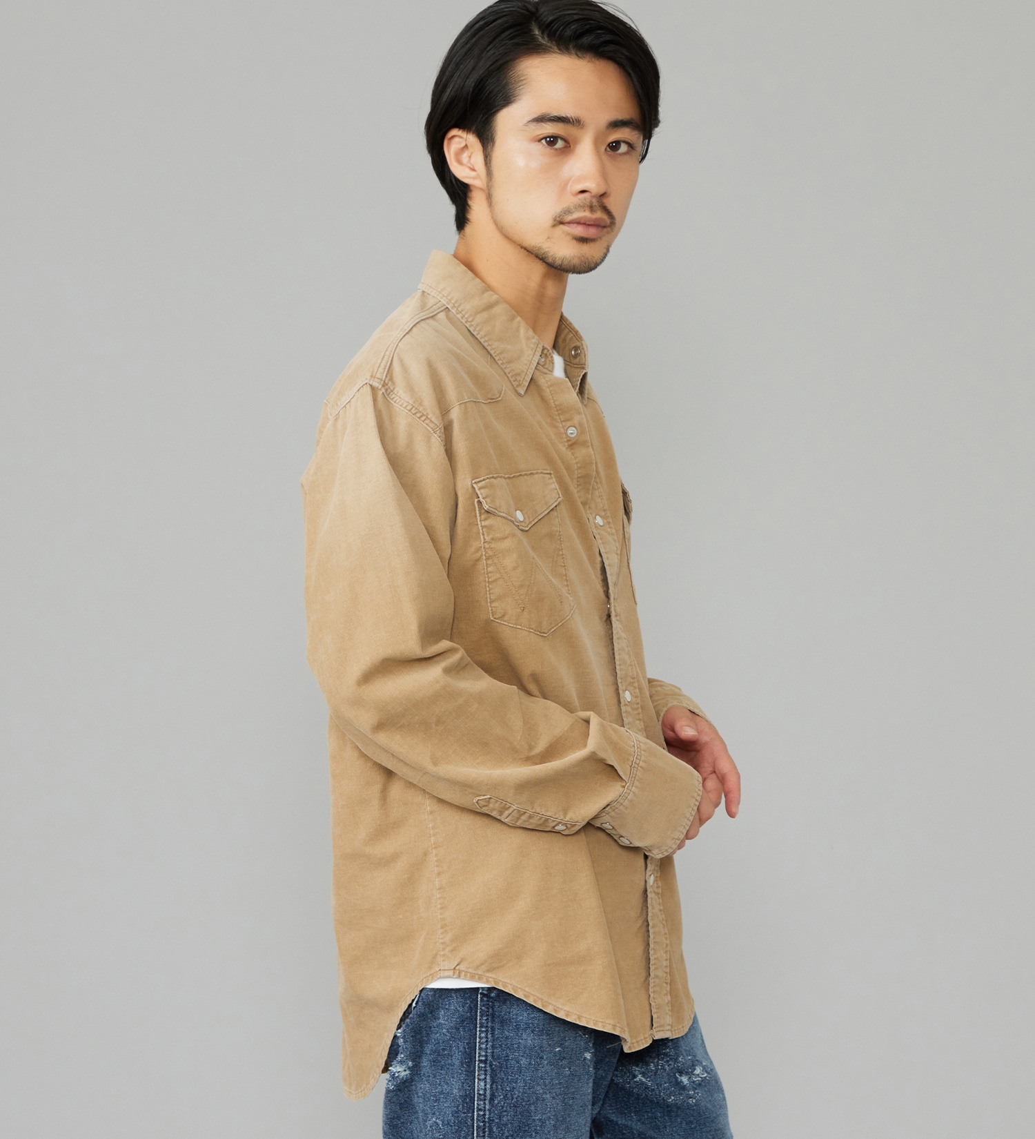 Wrangler(ラングラー)のウエスタンコーデュロイシャツ【US ORIGINAL/セットアップ可】|トップス/シャツ/ブラウス/メンズ|ブラウン
