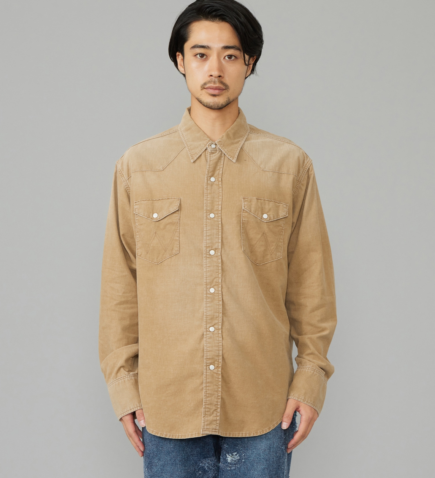 Wrangler(ラングラー)のウエスタンコーデュロイシャツ【US ORIGINAL/セットアップ可】|トップス/シャツ/ブラウス/メンズ|ブラウン