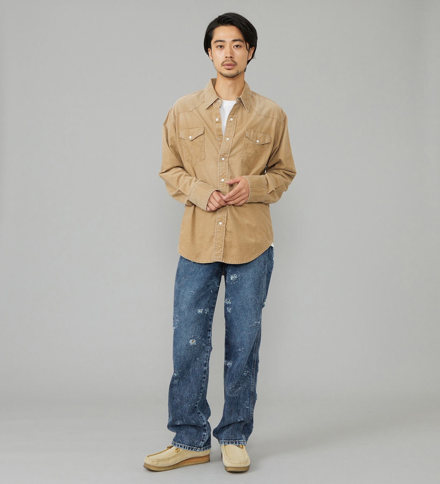 Wrangler(ラングラー)のウエスタンコーデュロイシャツ【US ORIGINAL/セットアップ可】|トップス/シャツ/ブラウス/メンズ|ブラウン