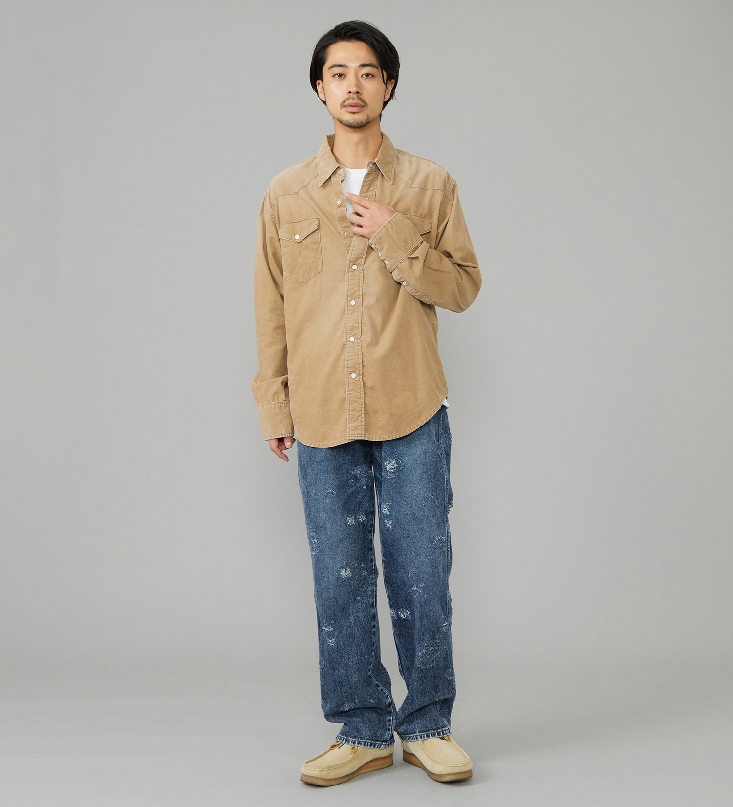 Wrangler(ラングラー)のウエスタンコーデュロイシャツ【US ORIGINAL/セットアップ可】|トップス/シャツ/ブラウス/メンズ|ブラウン