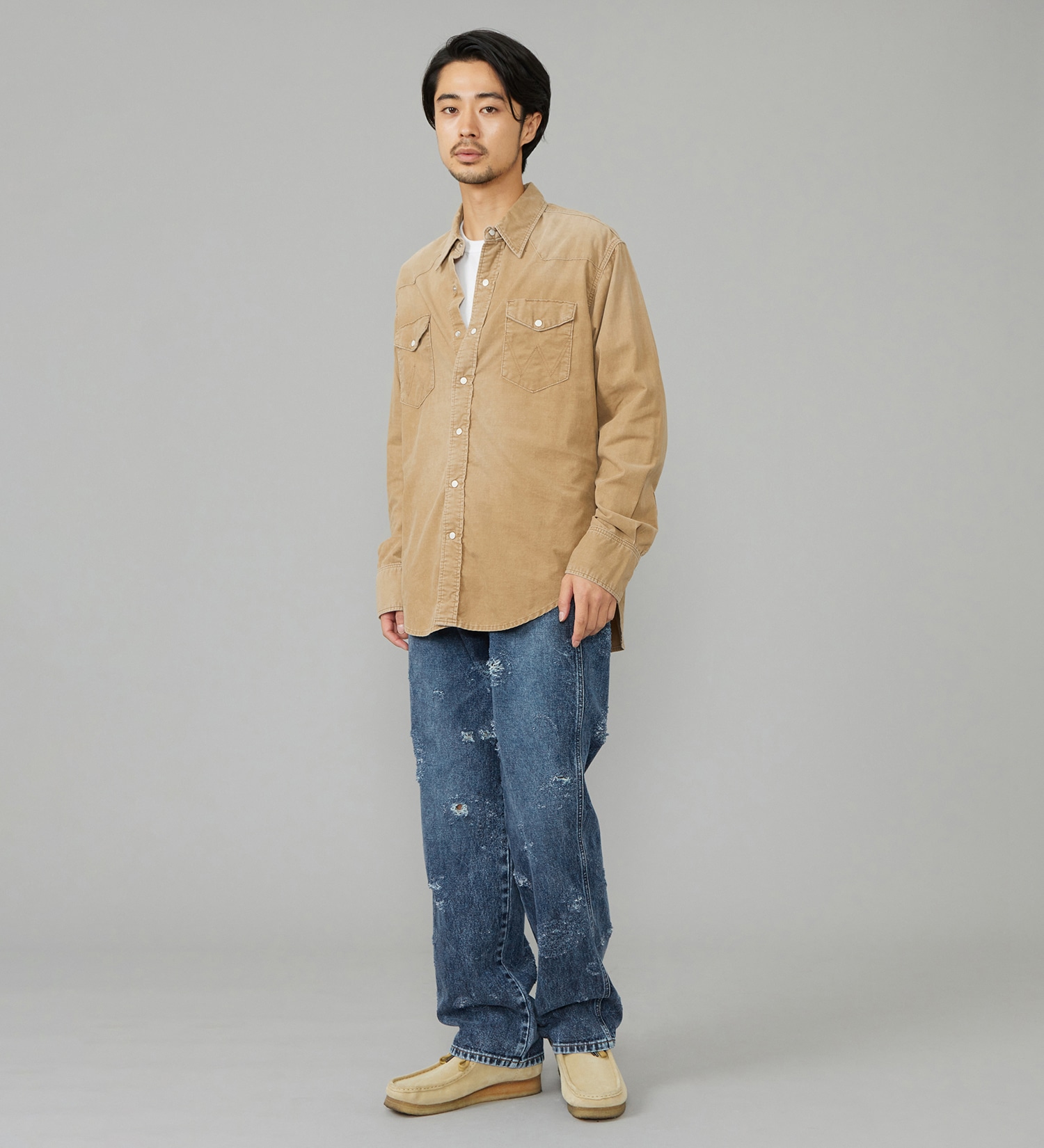 Wrangler(ラングラー)のウエスタンコーデュロイシャツ【US ORIGINAL/セットアップ可】|トップス/シャツ/ブラウス/メンズ|ブラウン