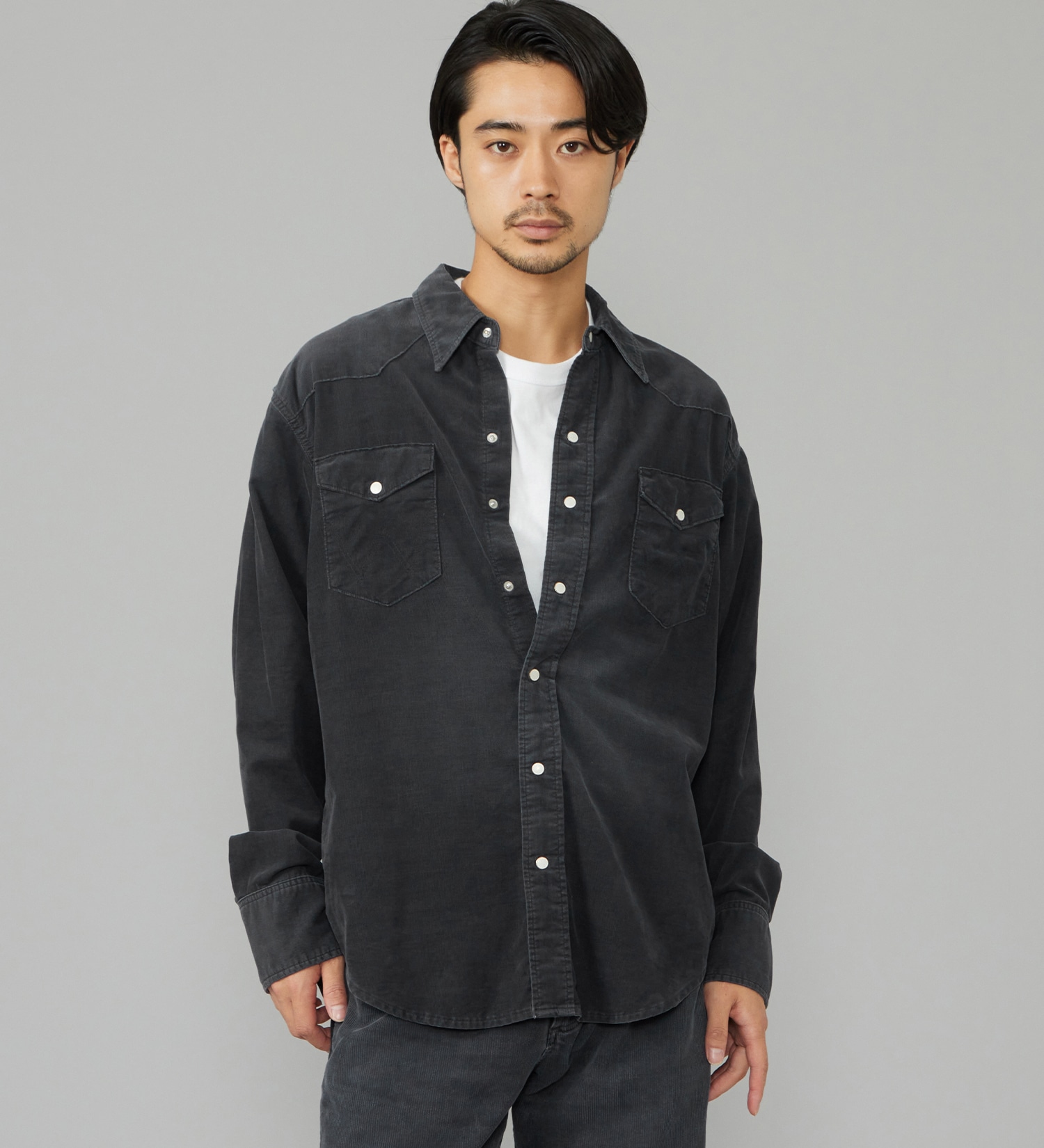 Wrangler(ラングラー)のウエスタンコーデュロイシャツ【US ORIGINAL/セットアップ可】|トップス/シャツ/ブラウス/メンズ|ブラック