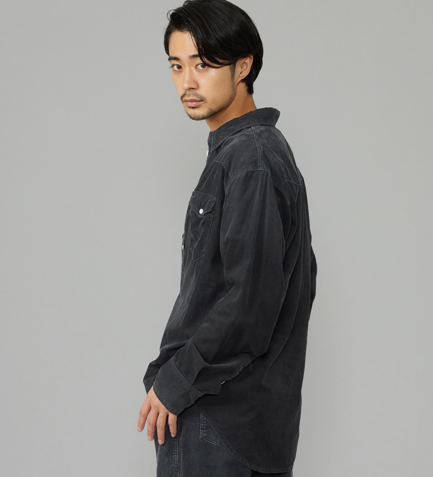 Wrangler(ラングラー)のウエスタンコーデュロイシャツ【US ORIGINAL/セットアップ可】|トップス/シャツ/ブラウス/メンズ|ブラック