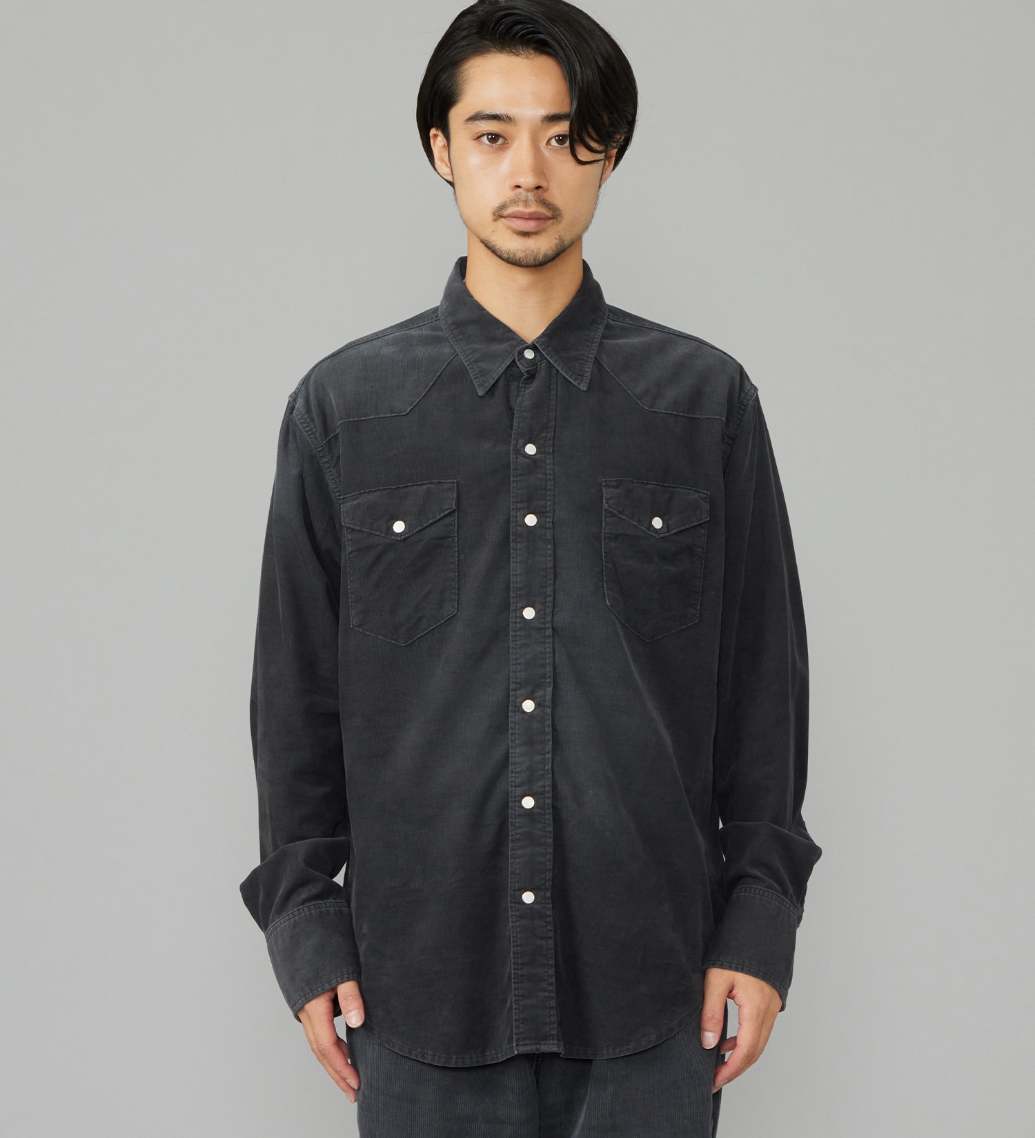Wrangler(ラングラー)のウエスタンコーデュロイシャツ【US ORIGINAL/セットアップ可】|トップス/シャツ/ブラウス/メンズ|ブラック