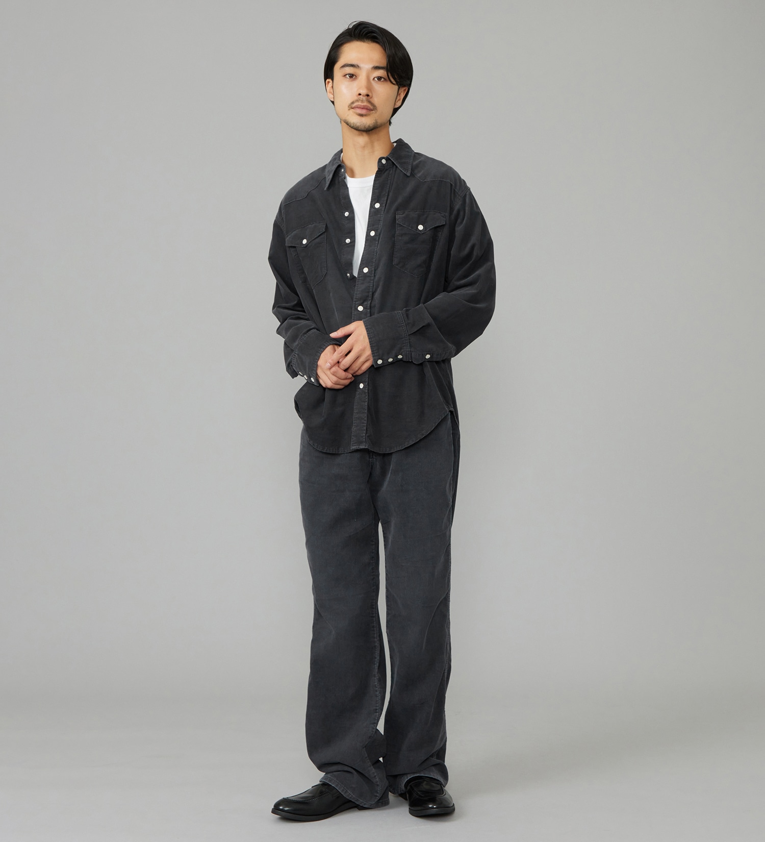 Wrangler(ラングラー)のウエスタンコーデュロイシャツ【US ORIGINAL/セットアップ可】|トップス/シャツ/ブラウス/メンズ|ブラック