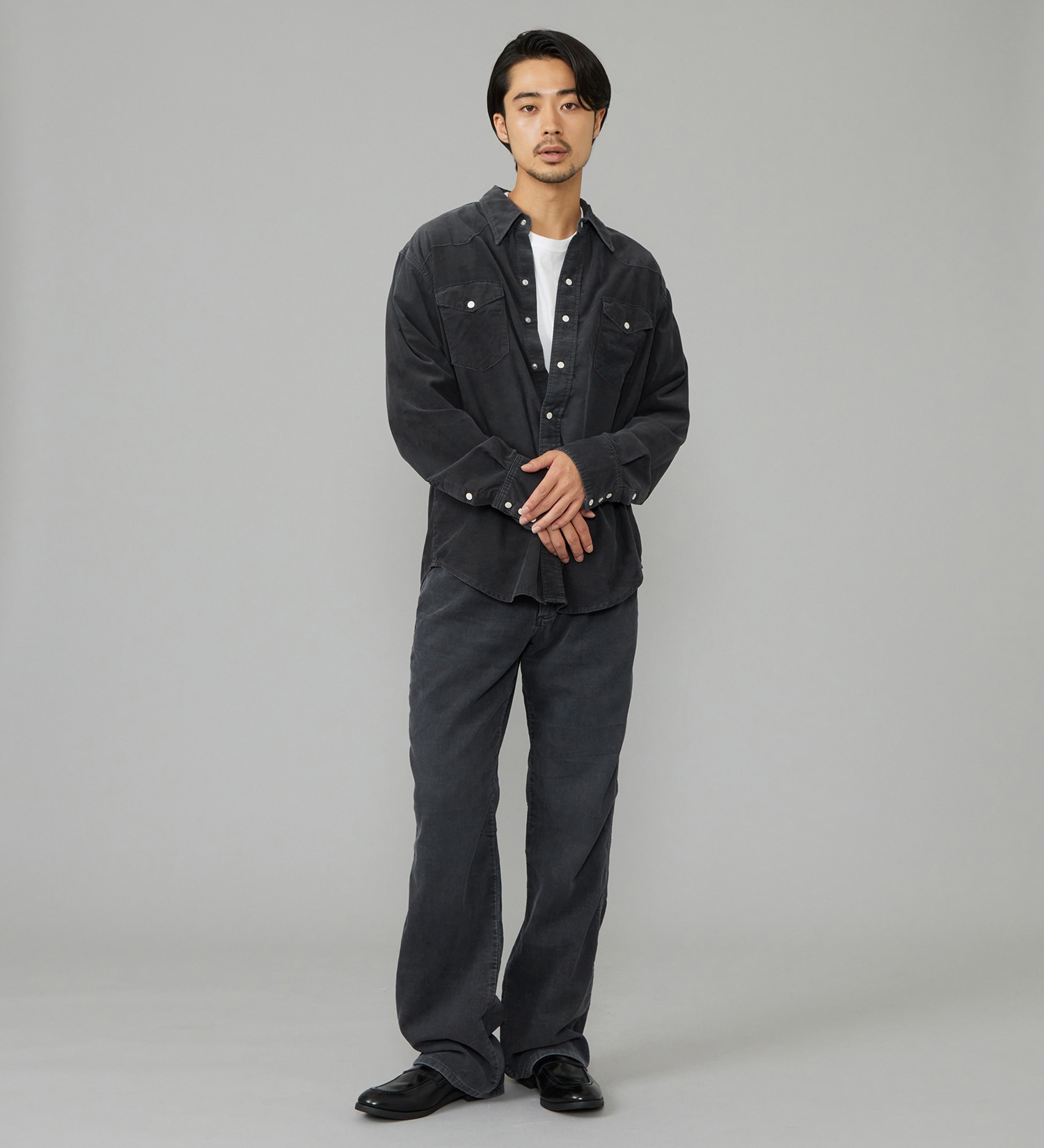 Wrangler(ラングラー)のウエスタンコーデュロイシャツ【US ORIGINAL/セットアップ可】|トップス/シャツ/ブラウス/メンズ|ブラック