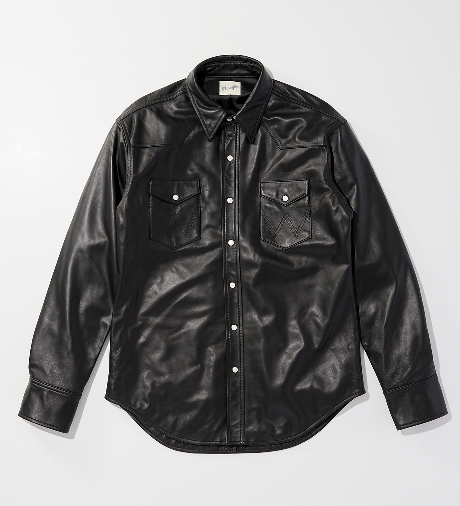 Wrangler(ラングラー)の27MW LEATHER【シープレザー】/ウエスタンシャツ|トップス/シャツ/ブラウス/メンズ|ブラック