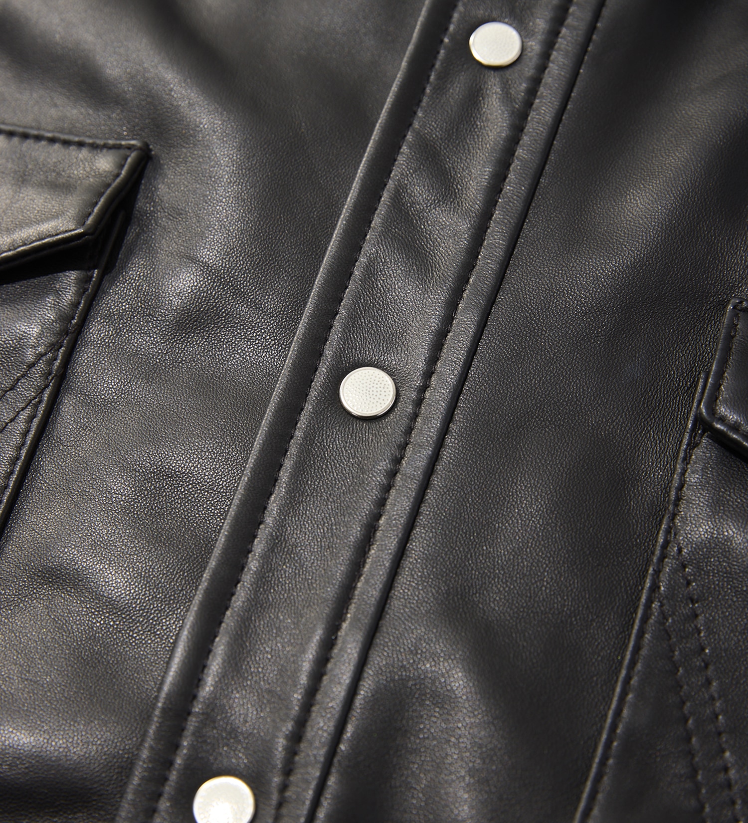 Wrangler(ラングラー)の27MW LEATHER【シープレザー】/ウエスタンシャツ|トップス/シャツ/ブラウス/メンズ|ブラック