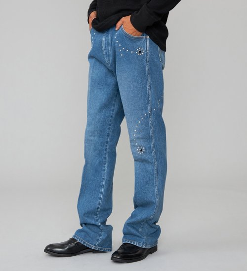 Wrangler(ラングラー)の【US ORIGINAL】77MWZ フレアジーンズ|パンツ/デニム/ジーンズパンツ/メンズ|中色ブルー