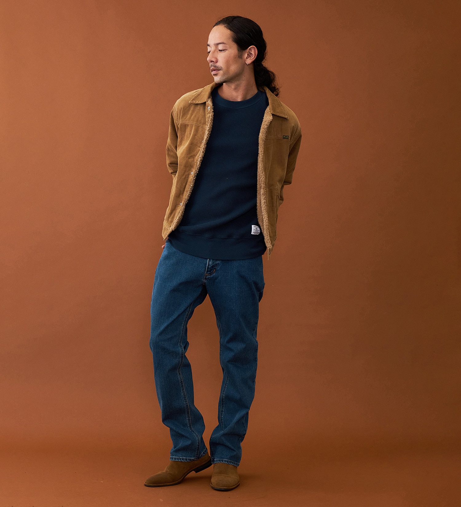 Wrangler(ラングラー)の【暖】裏起毛 WRANGLER ラングラー レギュラーストレート|パンツ/デニム/ジーンズパンツ/メンズ|中色ブルー