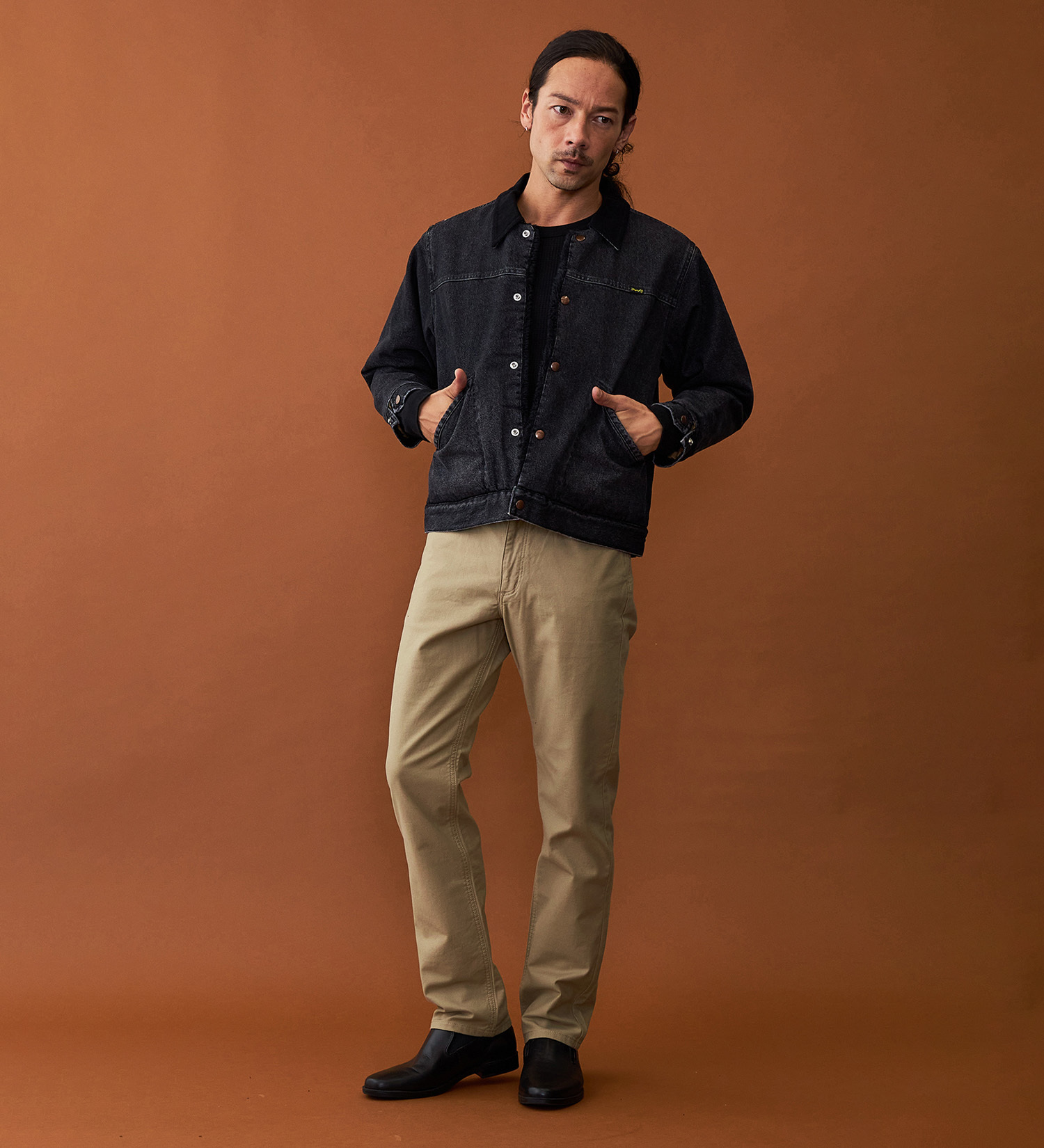 Wrangler(ラングラー)の【暖】裏起毛 WRANGLER ラングラー レギュラーストレート カラーツイル /グレンチェック|パンツ/パンツ/メンズ|ベージュ