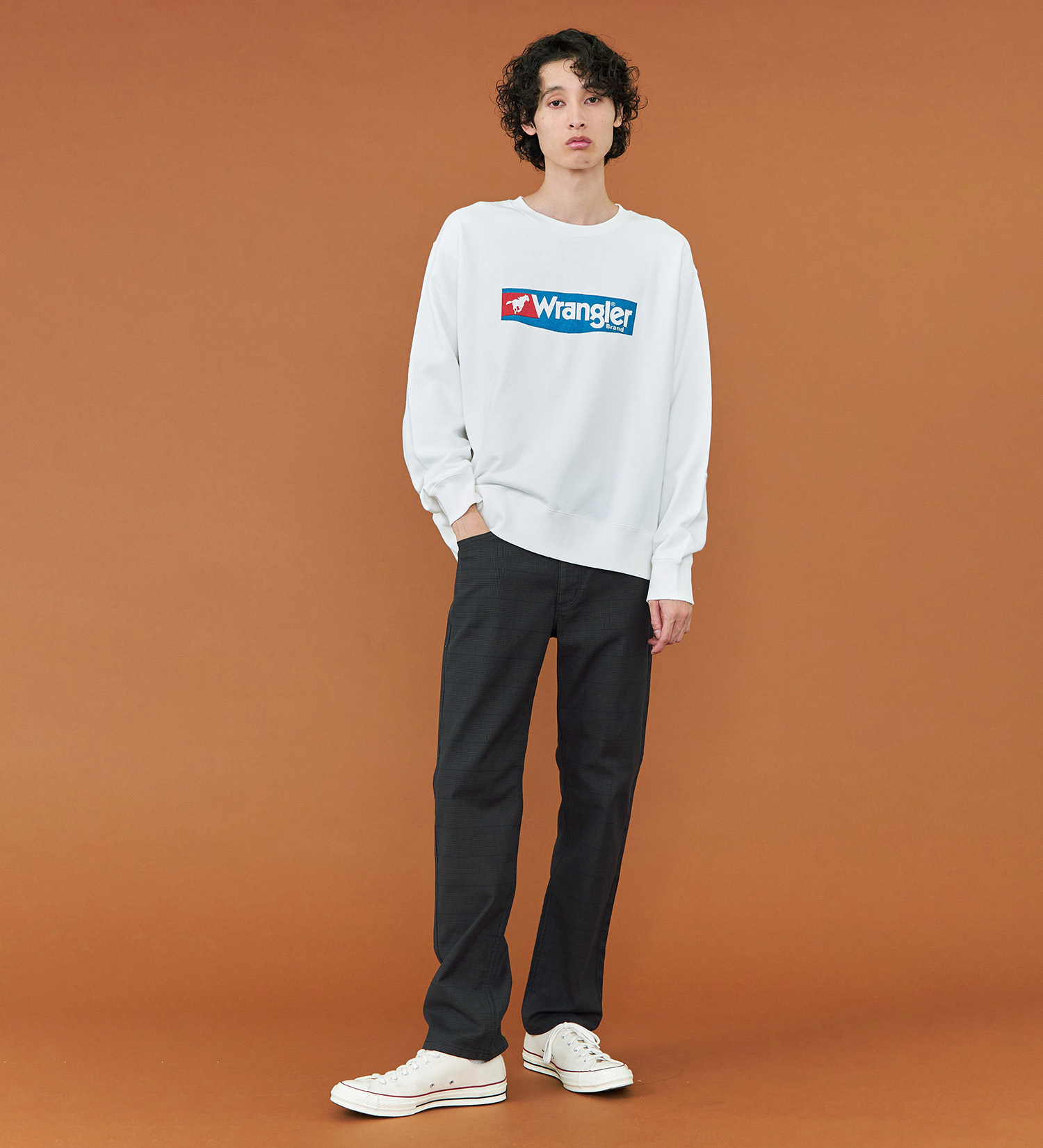 Wrangler(ラングラー)の【暖】裏起毛 WRANGLER ラングラー レギュラーストレート カラーツイル /グレンチェック|パンツ/パンツ/メンズ|チェック