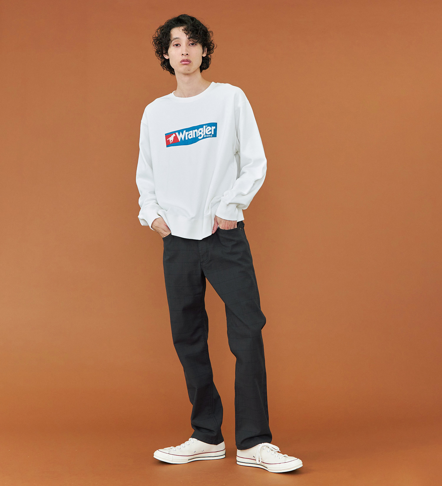 Wrangler(ラングラー)の【暖】裏起毛 WRANGLER ラングラー レギュラーストレート カラーツイル /グレンチェック|パンツ/パンツ/メンズ|チェック