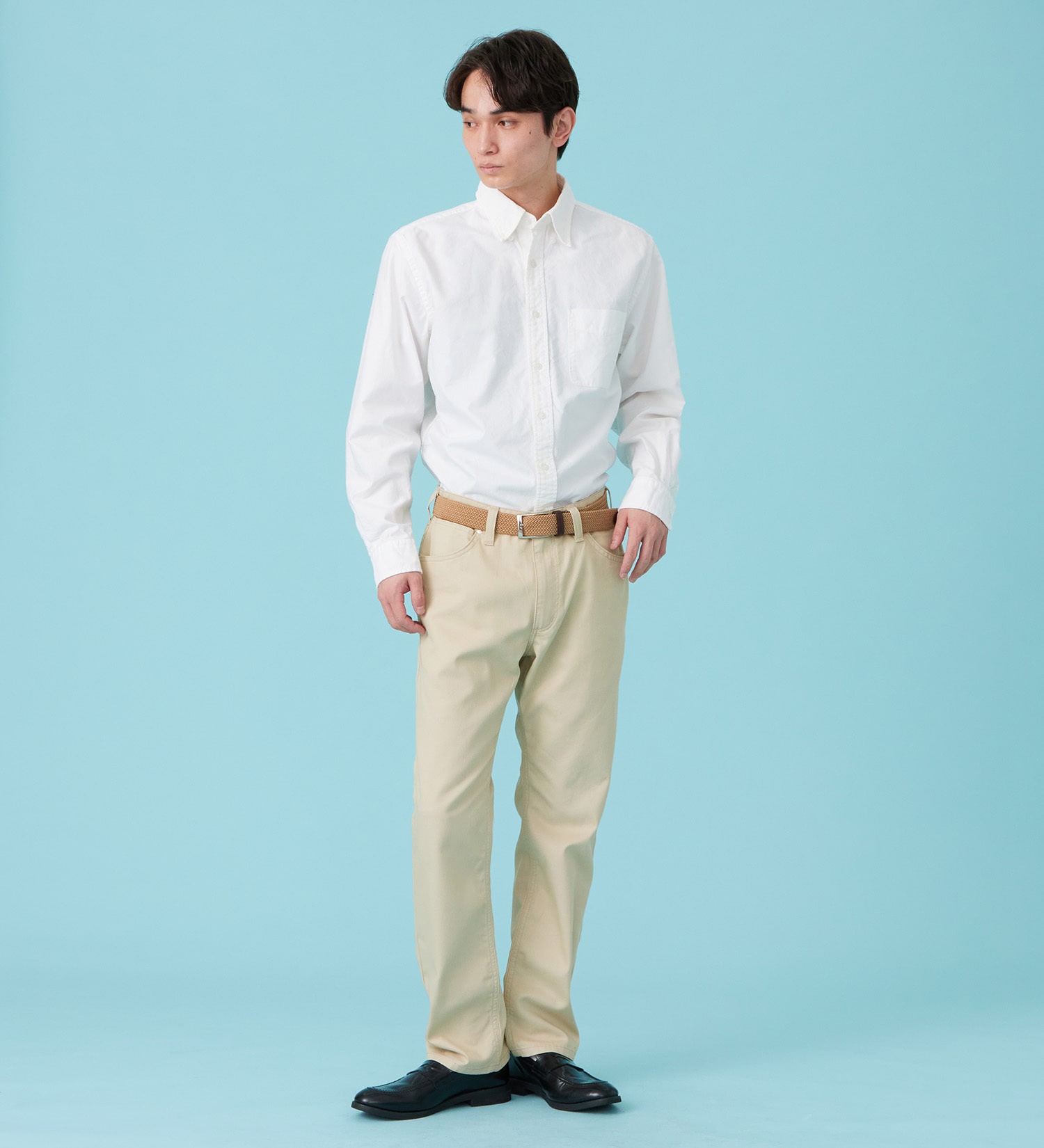 Wrangler(ラングラー)のストレートデニムパンツ 【涼/吸汗速乾/夏用/梅雨も快適/ビジカジ】|パンツ/パンツ/メンズ|ベージュ