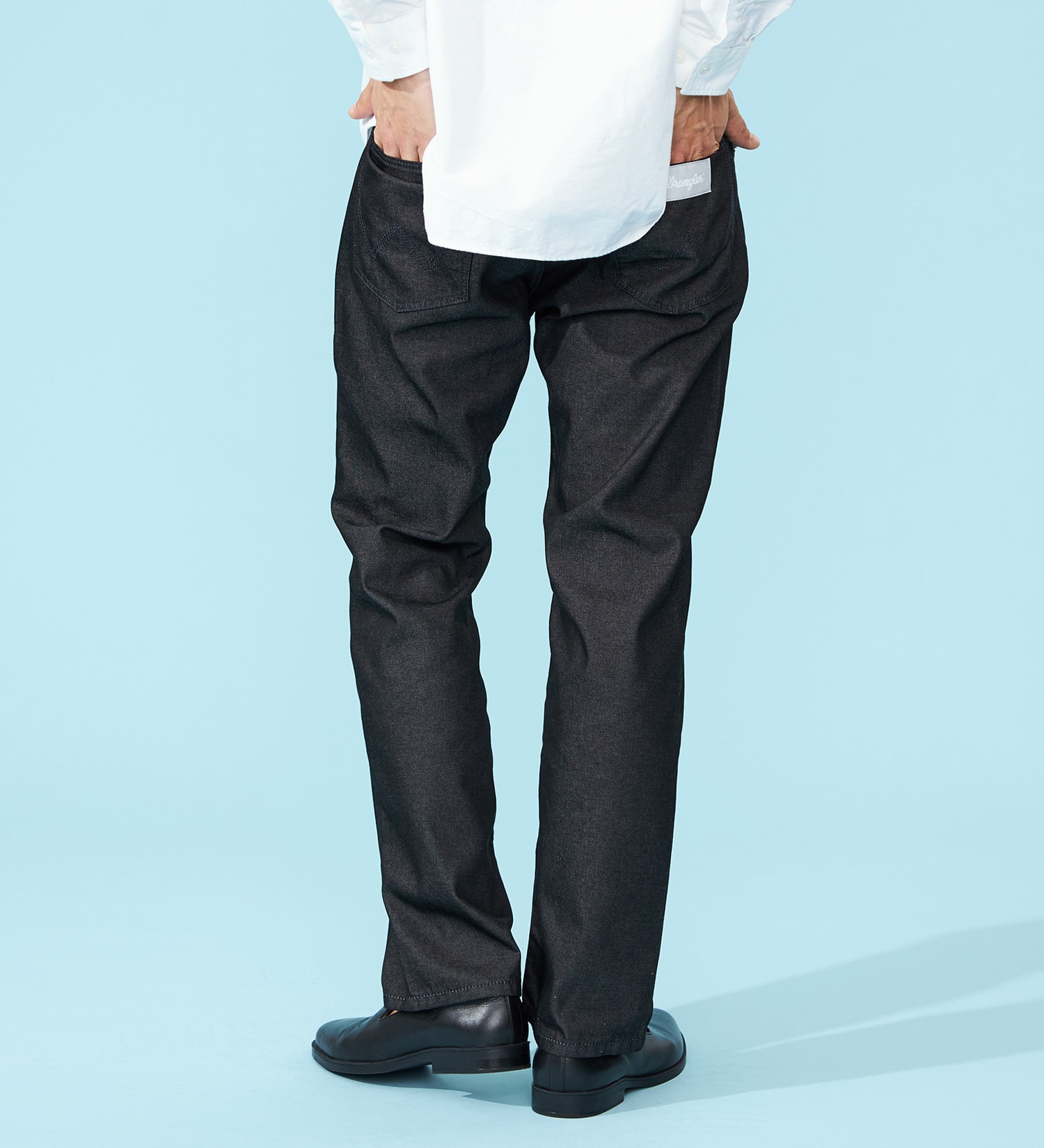 Wrangler(ラングラー)の【FINAL SALE】【涼】吸汗速乾 ストレートデニムパンツ 夏用/梅雨も快適/ビジカジ|パンツ/パンツ/メンズ|ブラック