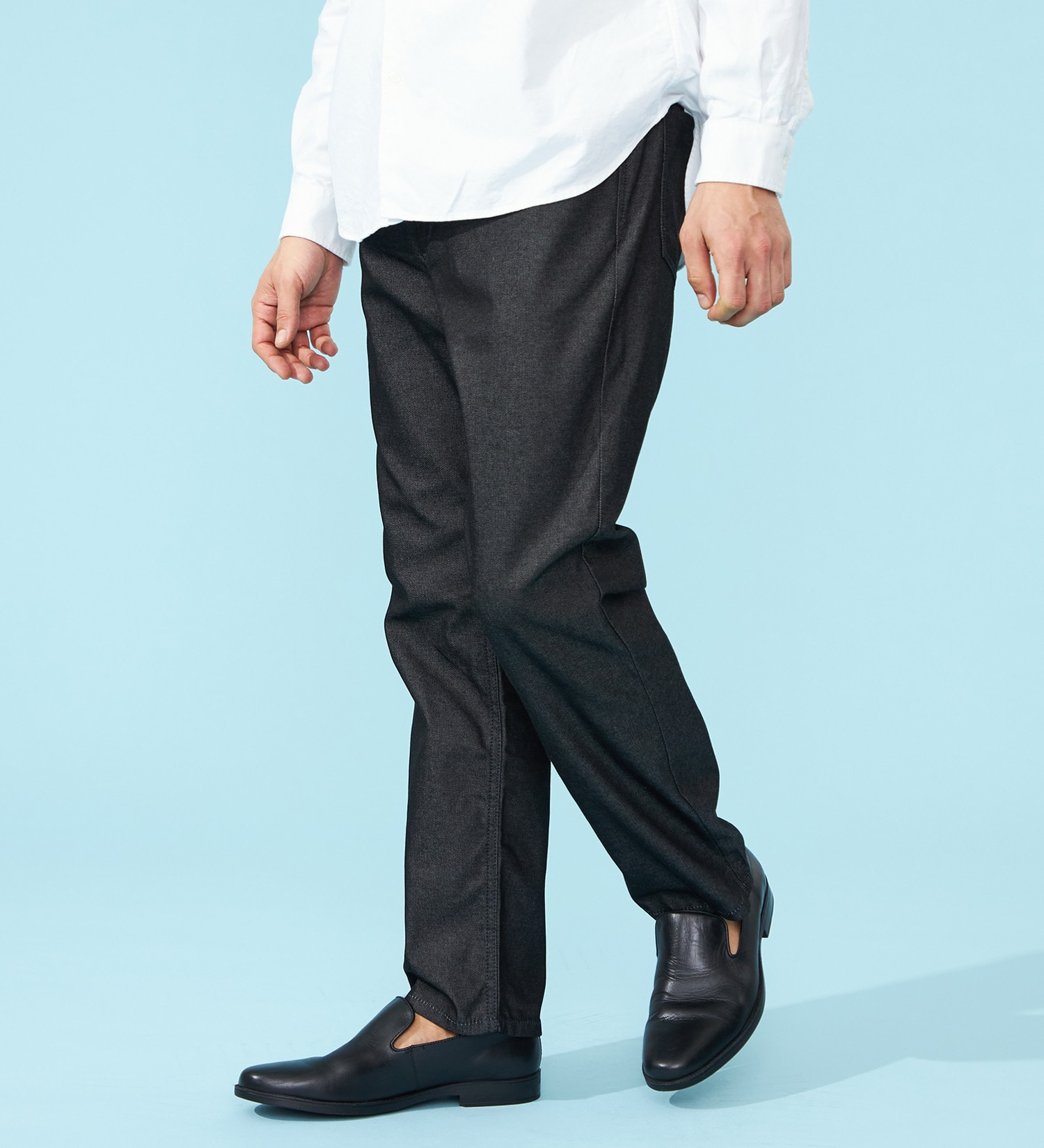 Wrangler(ラングラー)の【FINAL SALE】【涼】吸汗速乾 ストレートデニムパンツ 夏用/梅雨も快適/ビジカジ|パンツ/パンツ/メンズ|ブラック