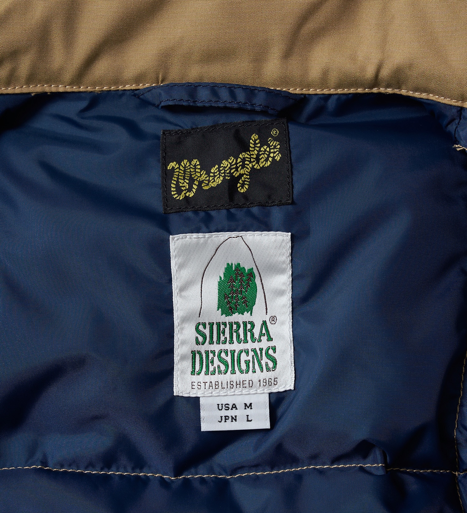 【試着対象】【別注】SIERRA x WRANGLER シエラデザイン リサイクルダウンジャケット