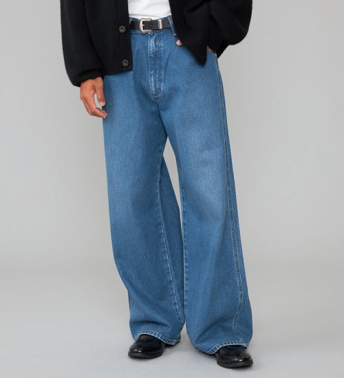 Wrangler(ラングラー)の【US ORIGINAL】ワイドジーンズ|パンツ/デニム/ジーンズパンツ/メンズ|中色ブルー