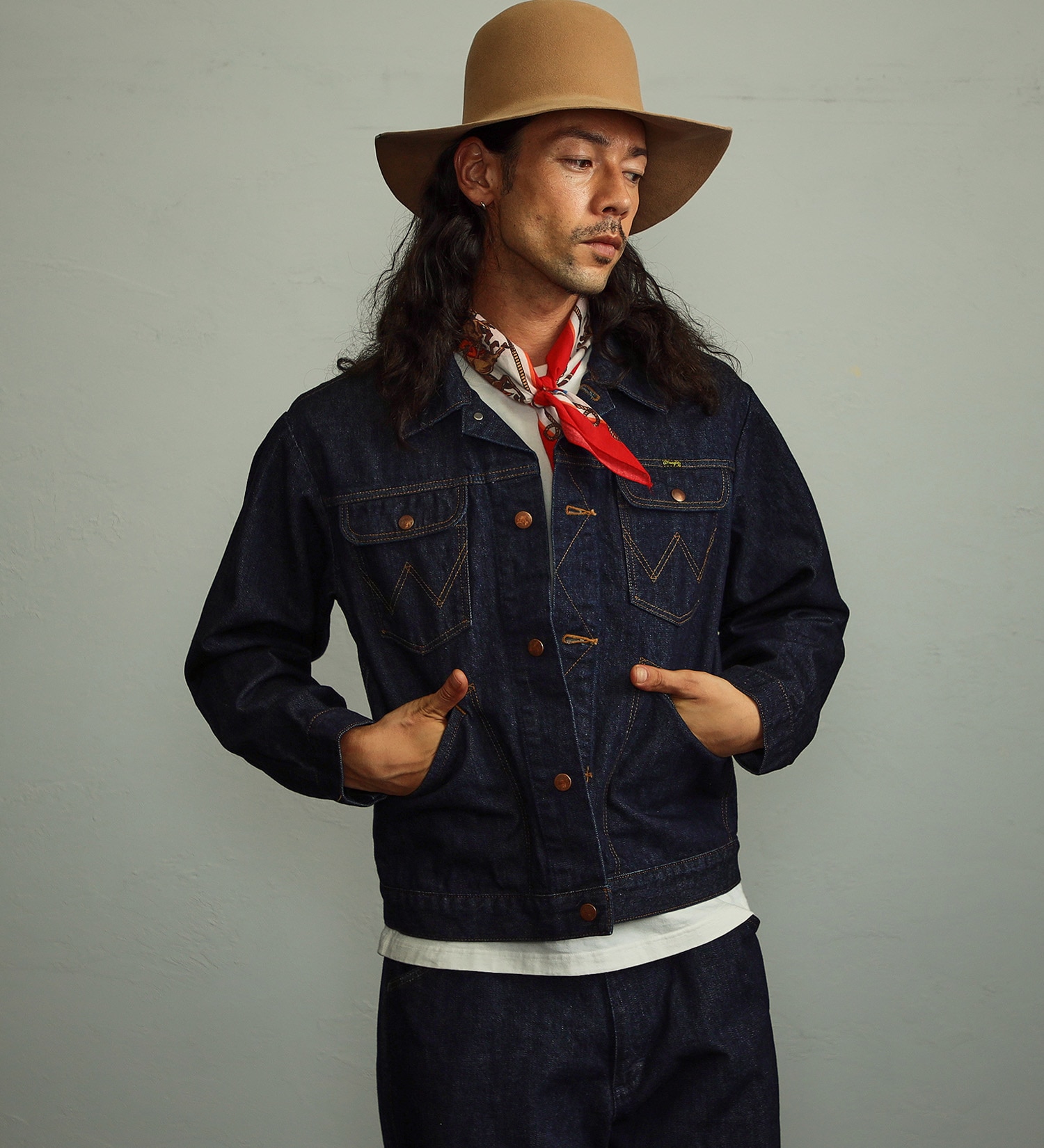 Wrangler(ラングラー)の【試着対象】124MJ デニムジャケット|ジャケット/アウター/デニムジャケット/メンズ|インディゴブルー