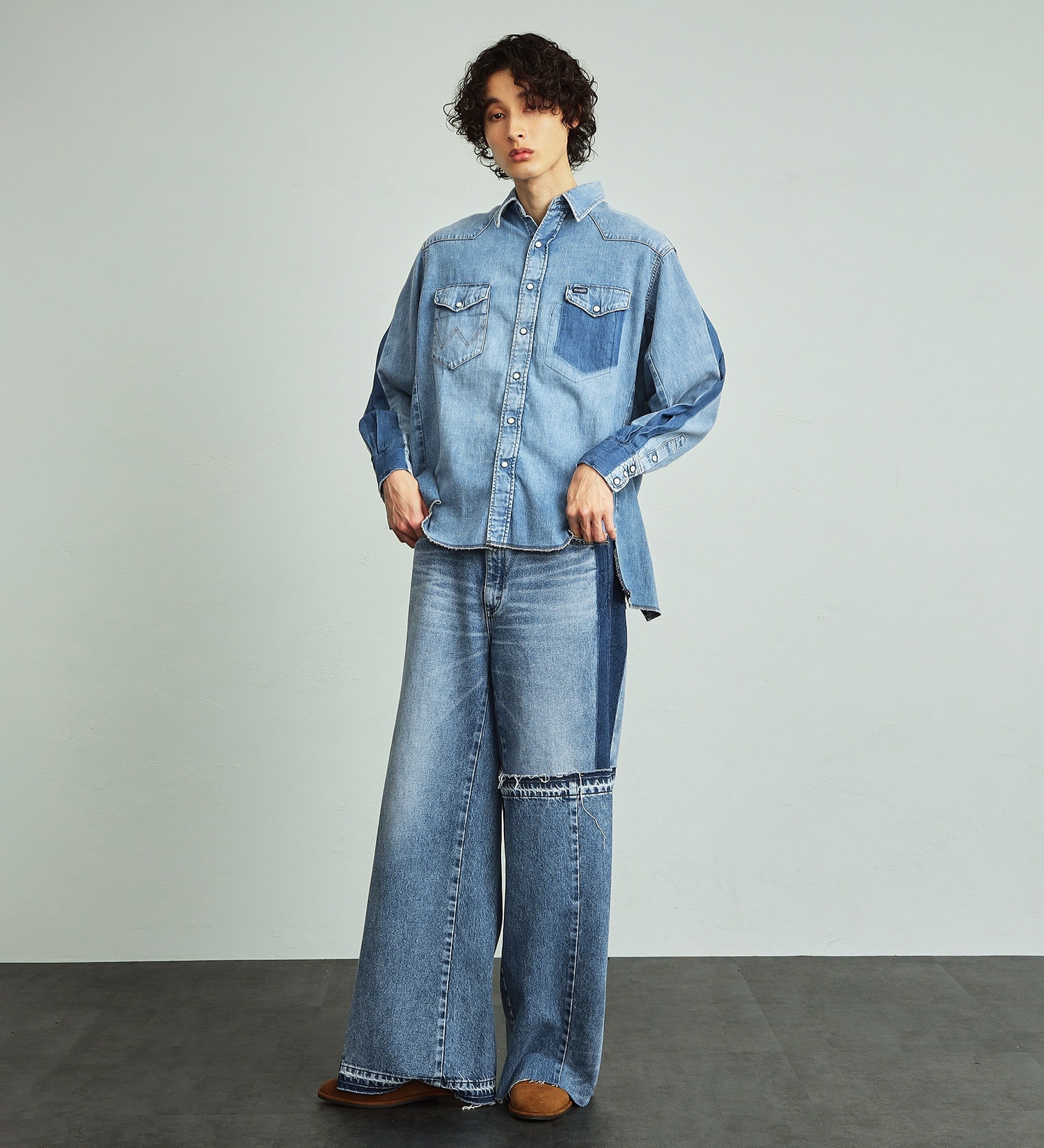 恵みの時 【古着】デニム ジーンズ フレアパンツ Wrangler ブルーベル