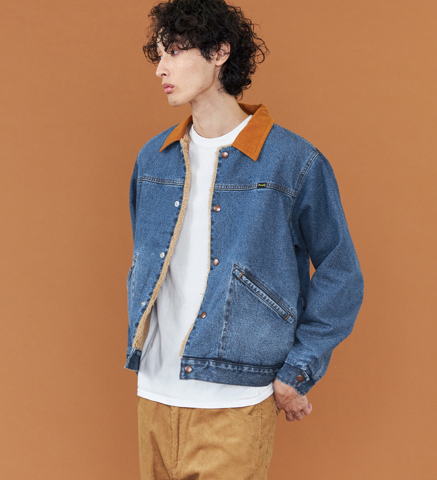 Wrangler(ラングラー)の【試着対象】Wrangler BOAデニムジャケット 227MJL|ジャケット/アウター/デニムジャケット/メンズ|中色ブルー