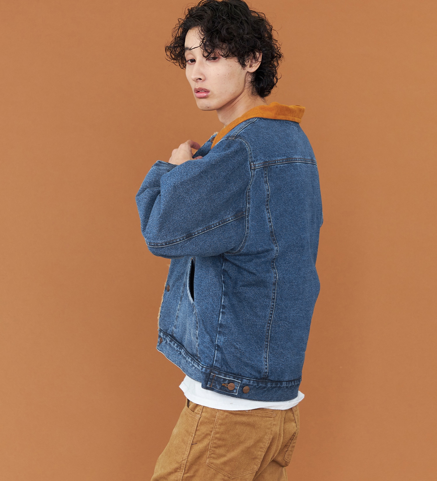 Wrangler(ラングラー)の【試着対象】Wrangler BOAデニムジャケット 227MJL|ジャケット/アウター/デニムジャケット/メンズ|中色ブルー