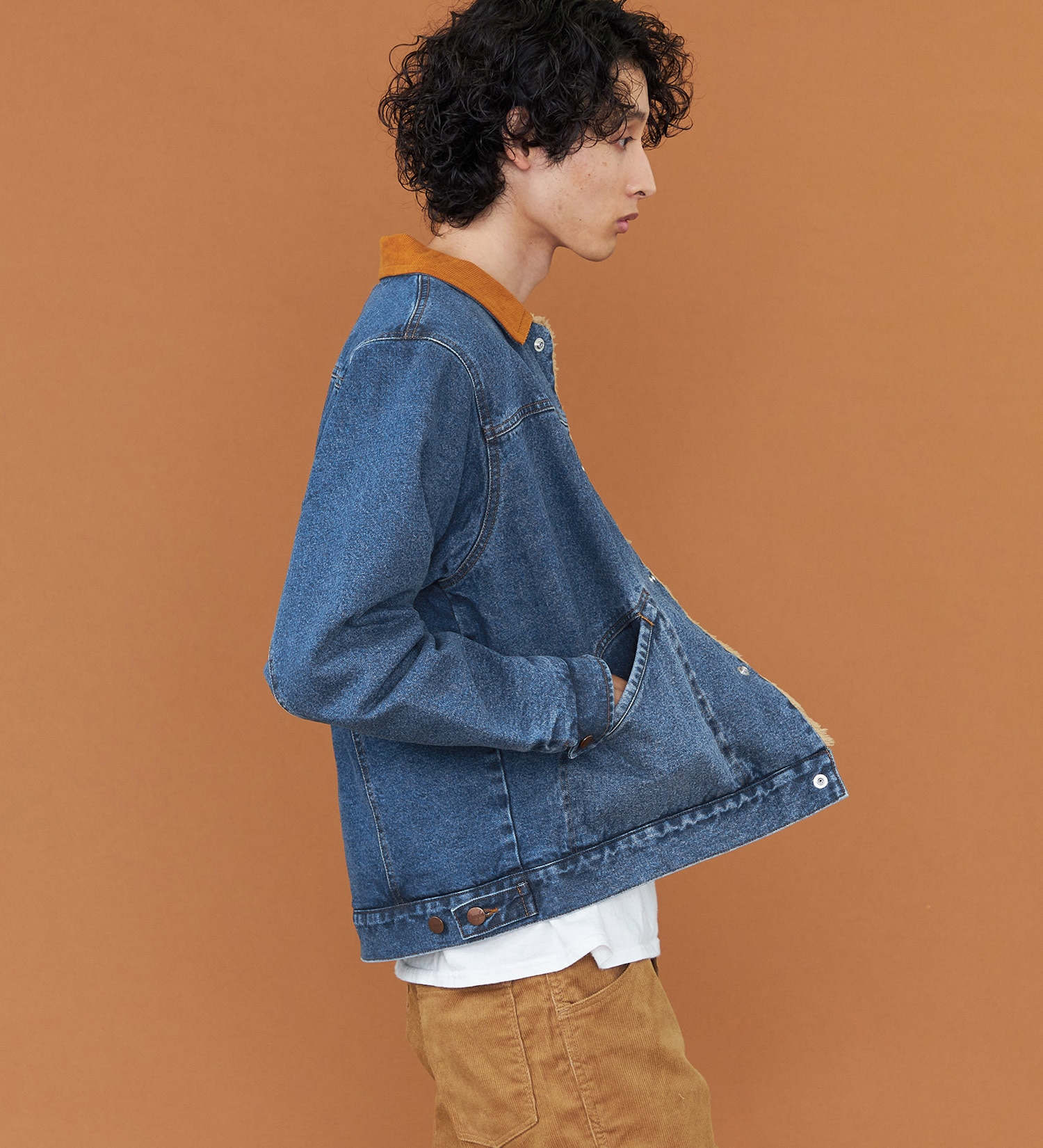 Wrangler(ラングラー)の【試着対象】Wrangler BOAデニムジャケット 227MJL|ジャケット/アウター/デニムジャケット/メンズ|中色ブルー