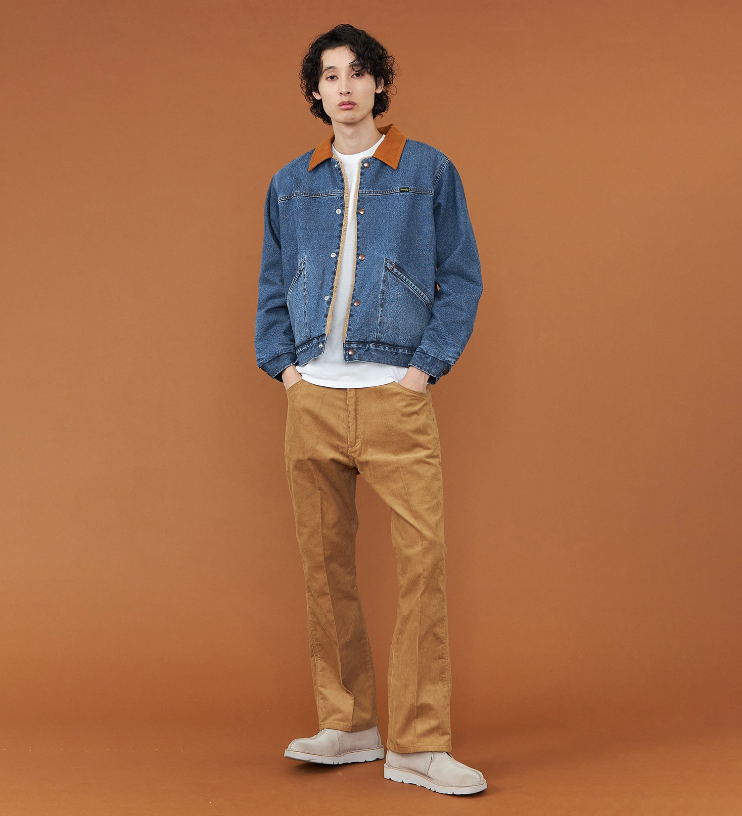 Wrangler(ラングラー)の【試着対象】Wrangler BOAデニムジャケット 227MJL|ジャケット/アウター/デニムジャケット/メンズ|中色ブルー