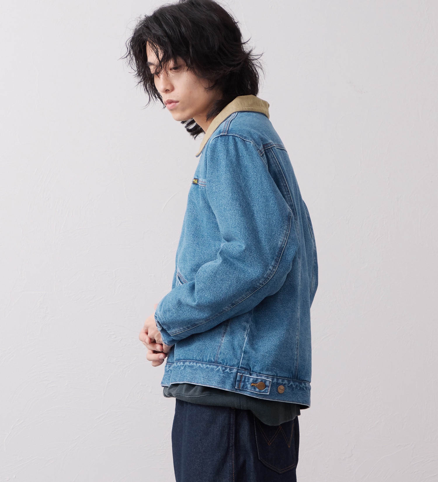 Wrangler(ラングラー)のSHORT BOA JACKET / ショートボアジャケット デニム|ジャケット/アウター/デニムジャケット/メンズ|中色ブルー
