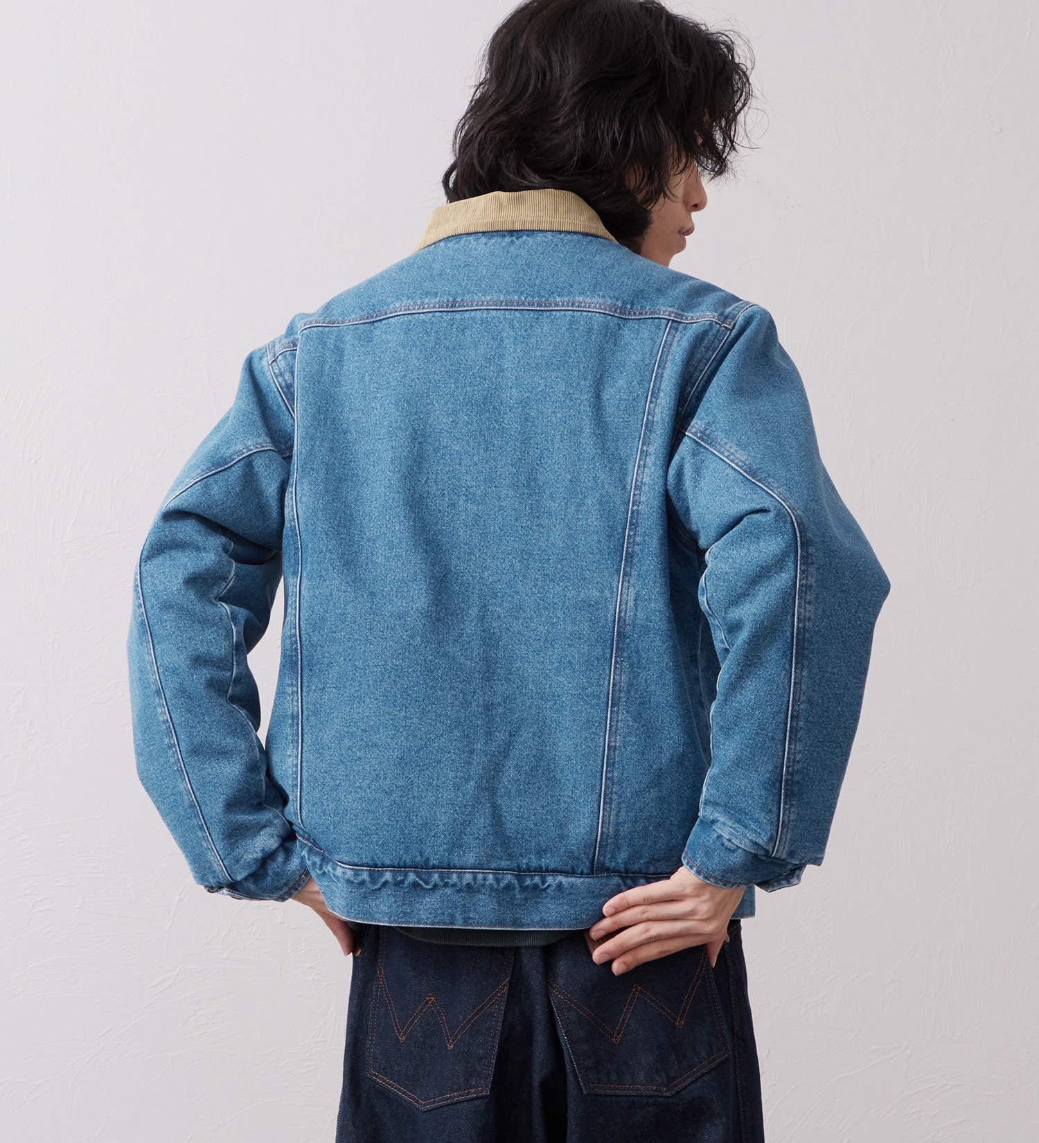 Wrangler(ラングラー)のSHORT BOA JACKET / ショートボアジャケット デニム|ジャケット/アウター/デニムジャケット/メンズ|中色ブルー