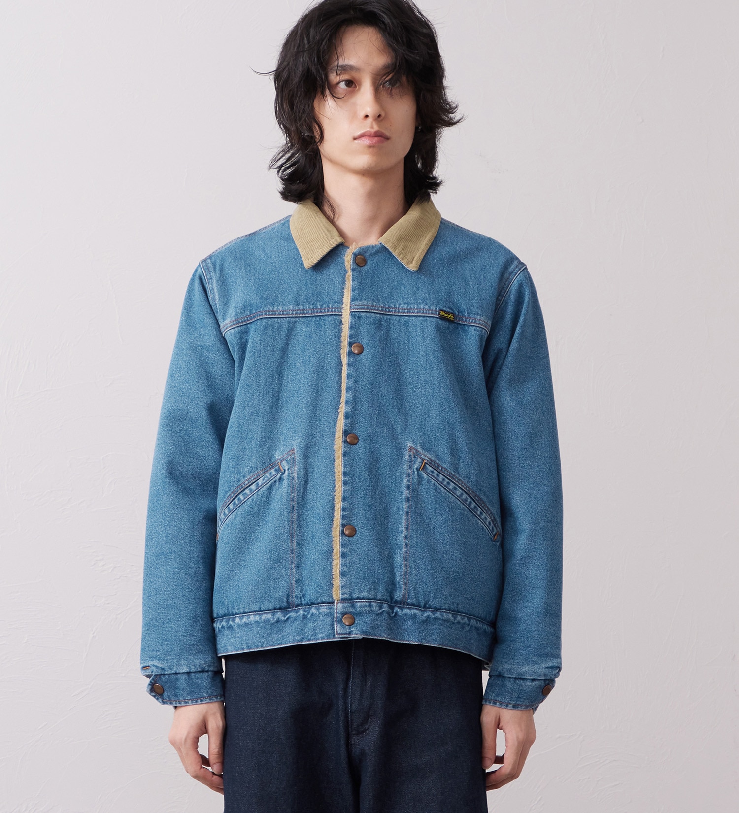 Wrangler(ラングラー)のSHORT BOA JACKET / ショートボアジャケット デニム|ジャケット/アウター/デニムジャケット/メンズ|中色ブルー