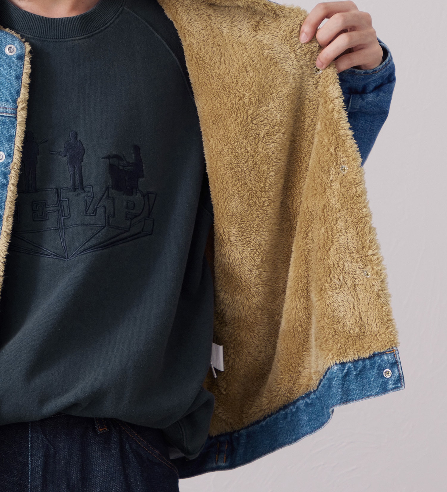 Wrangler(ラングラー)のSHORT BOA JACKET / ショートボアジャケット デニム|ジャケット/アウター/デニムジャケット/メンズ|中色ブルー