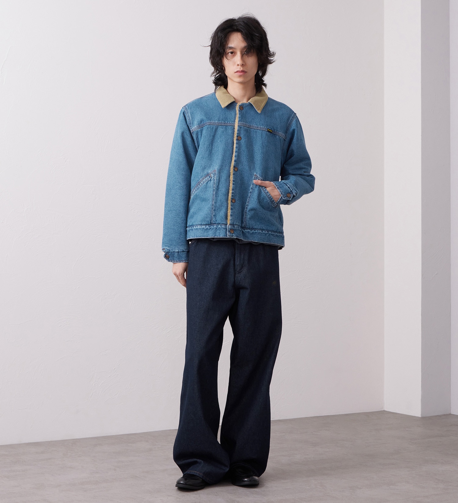 Wrangler(ラングラー)のSHORT BOA JACKET / ショートボアジャケット デニム|ジャケット/アウター/デニムジャケット/メンズ|中色ブルー