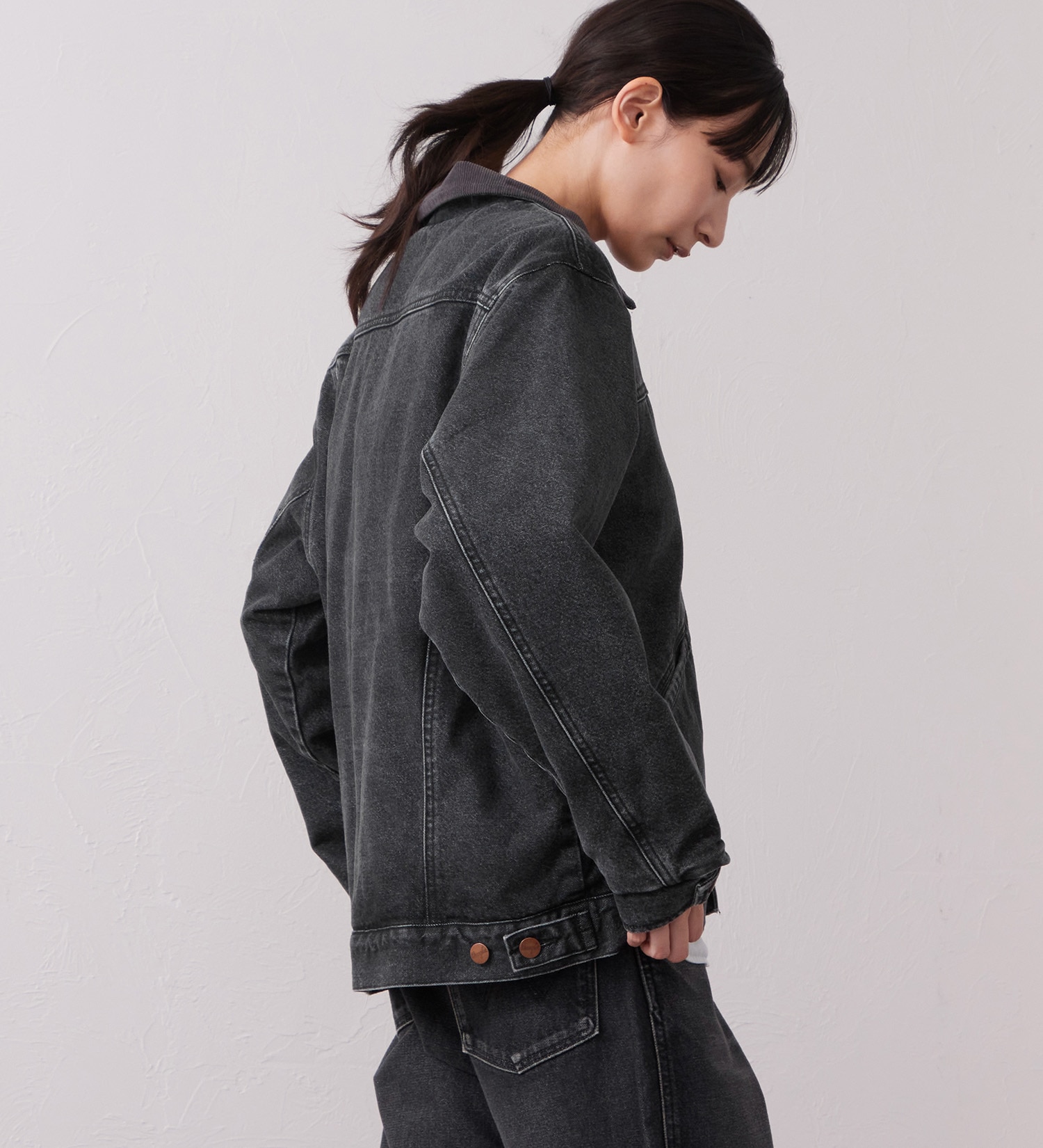 Wrangler(ラングラー)のSHORT BOA JACKET / ショートボアジャケット デニム|ジャケット/アウター/デニムジャケット/メンズ|ブラックデニム