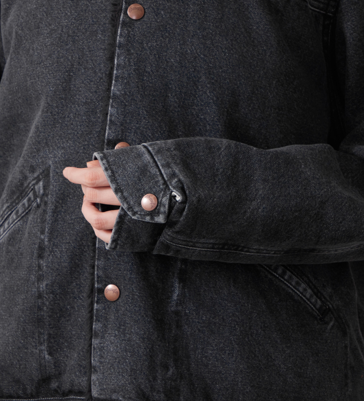 Wrangler(ラングラー)のSHORT BOA JACKET / ショートボアジャケット デニム|ジャケット/アウター/デニムジャケット/メンズ|ブラックデニム