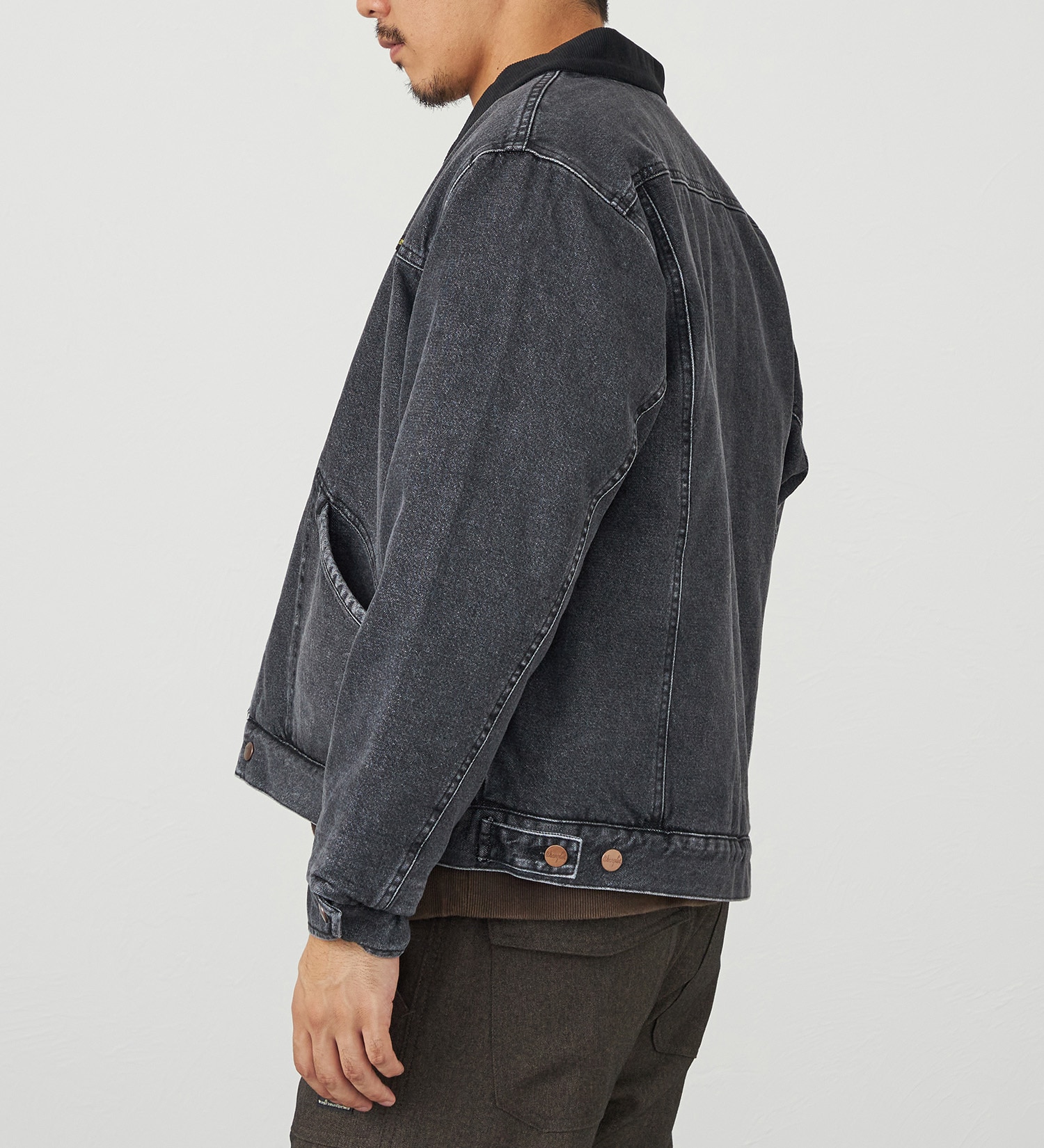 Wrangler(ラングラー)の【試着対象】【暖】SHORT BOA JACKET|ジャケット/アウター/デニムジャケット/メンズ|ブラックデニム