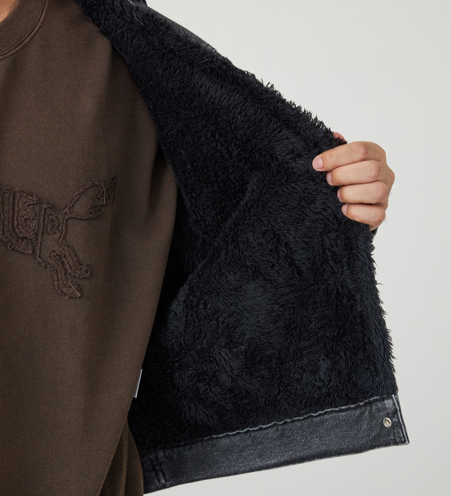 Wrangler(ラングラー)の【試着対象】【暖】SHORT BOA JACKET|ジャケット/アウター/デニムジャケット/メンズ|ブラックデニム