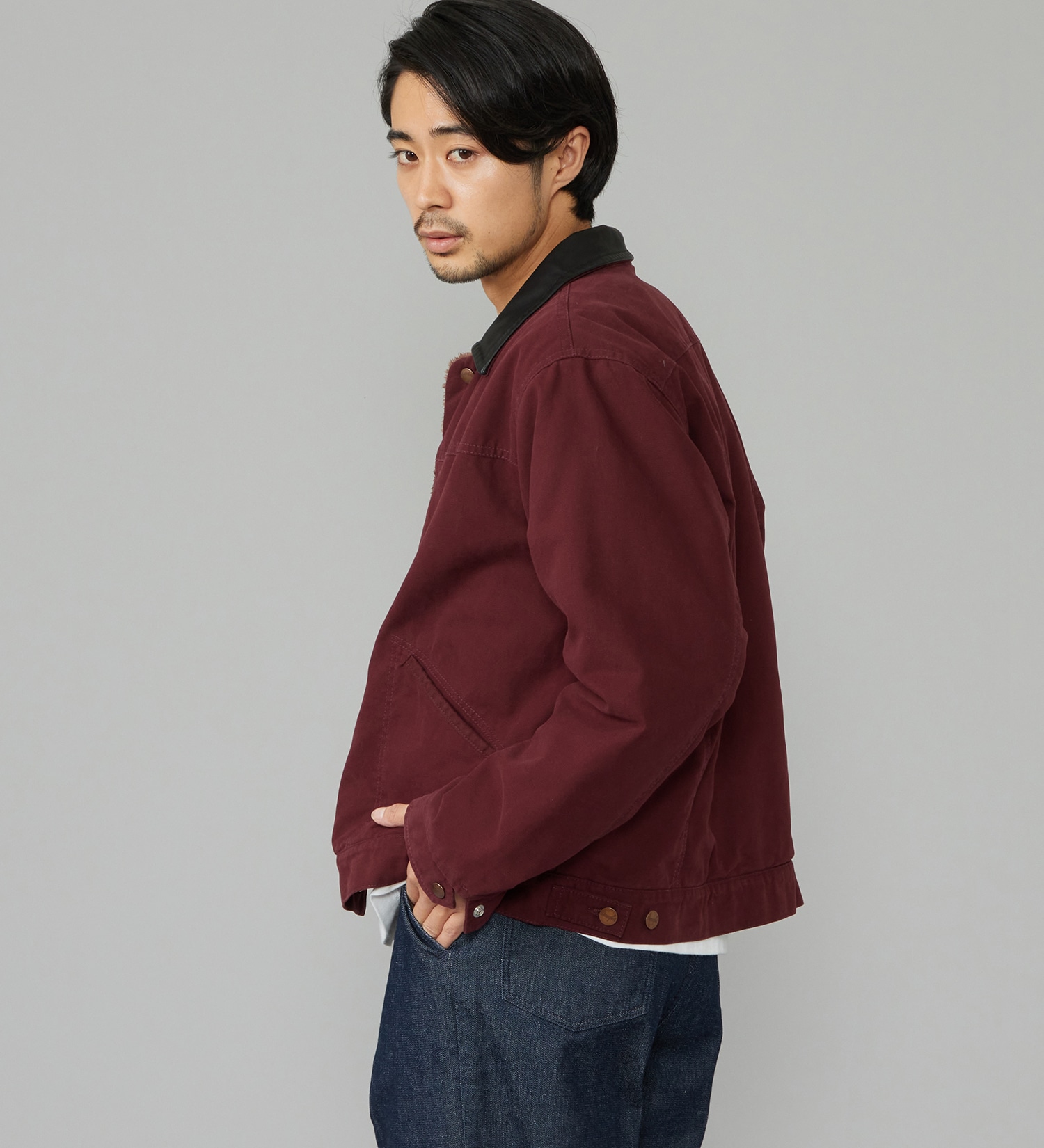 Wrangler(ラングラー)のSHORT BOA JACKET / ショートボアジャケット ダック素材|ジャケット/アウター/その他アウター/メンズ|ワイン