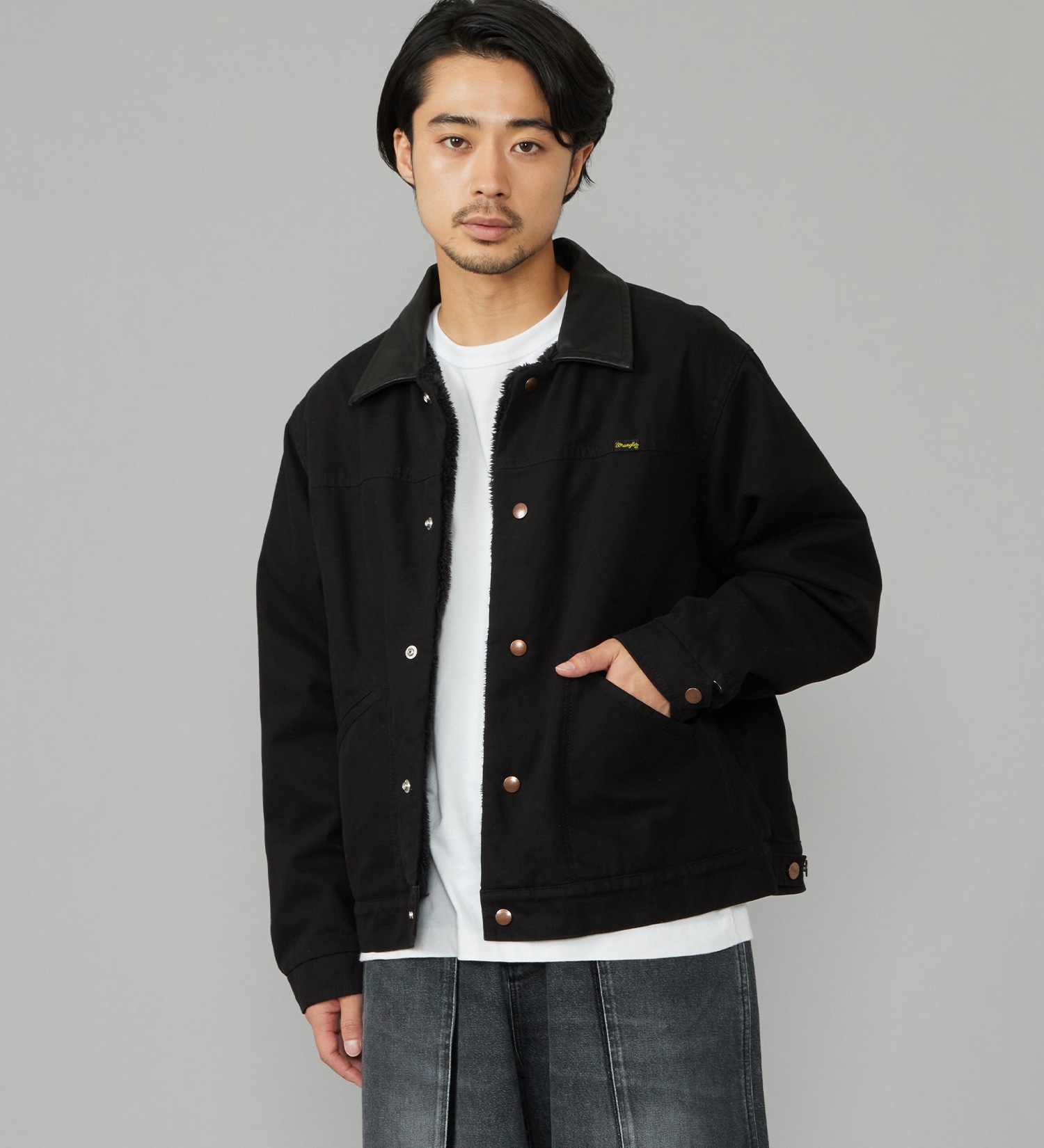 Wrangler(ラングラー)のSHORT BOA JACKET / ショートボアジャケット ダック素材|ジャケット/アウター/その他アウター/メンズ|ブラック