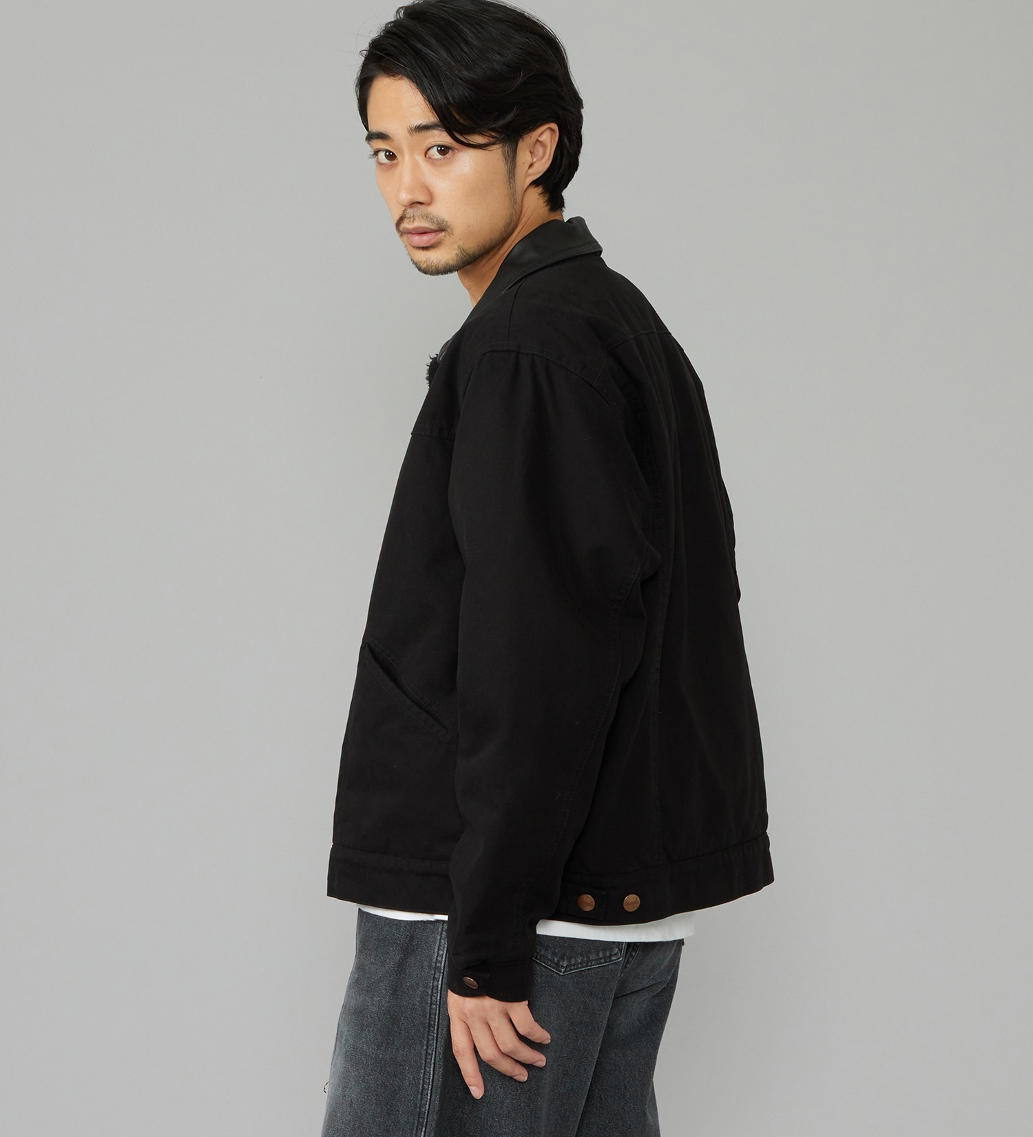 Wrangler(ラングラー)のSHORT BOA JACKET / ショートボアジャケット ダック素材|ジャケット/アウター/その他アウター/メンズ|ブラック