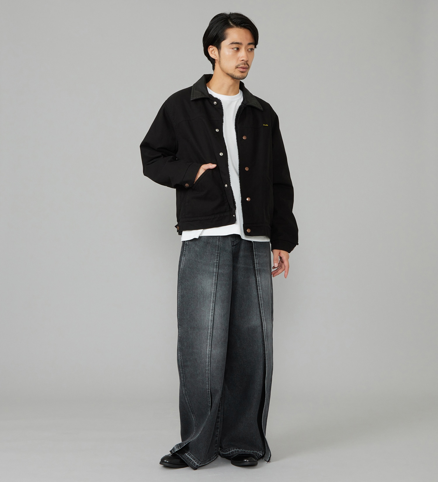 Wrangler(ラングラー)のSHORT BOA JACKET / ショートボアジャケット ダック素材|ジャケット/アウター/その他アウター/メンズ|ブラック