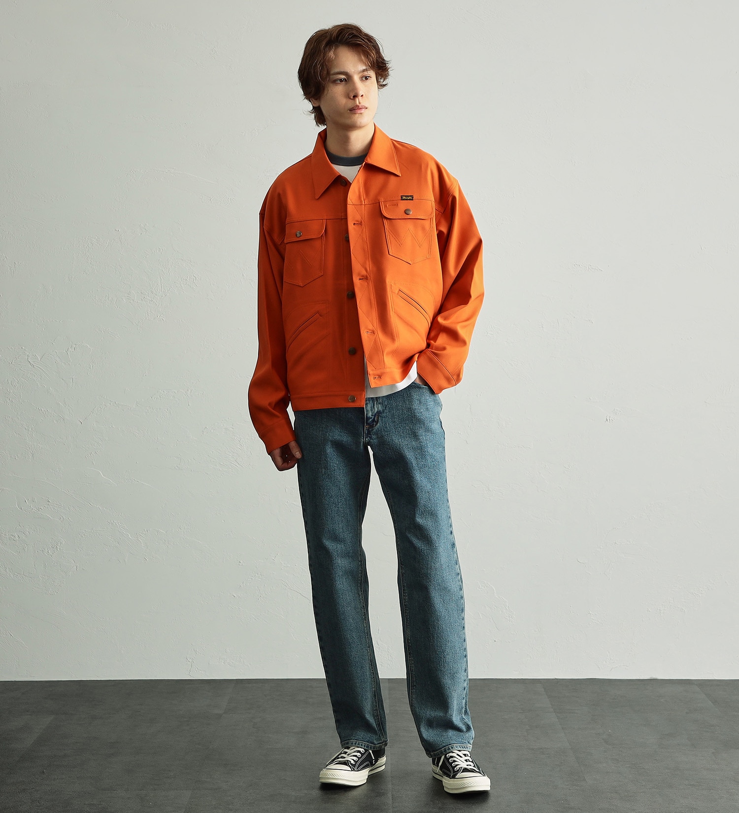 Wrangler(ラングラー)の【Pre SALE】【BASICシリーズ】レギュラーストレートパンツ【レングス78cm】|パンツ/デニム/ジーンズパンツ/メンズ|淡色ブルー