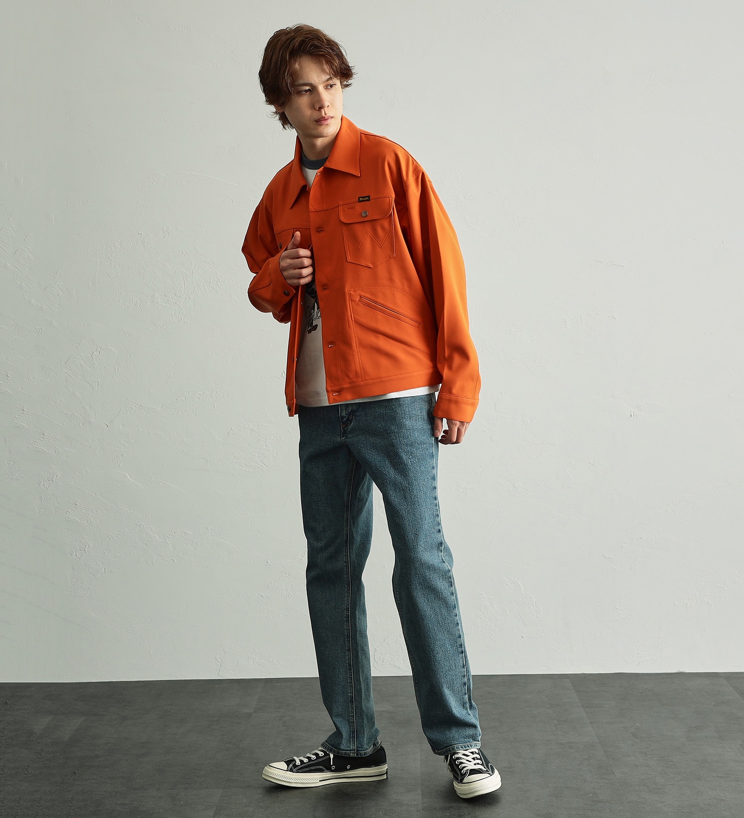 Wrangler(ラングラー)の【Pre SALE】【BASICシリーズ】レギュラーストレートパンツ【レングス78cm】|パンツ/デニム/ジーンズパンツ/メンズ|淡色ブルー