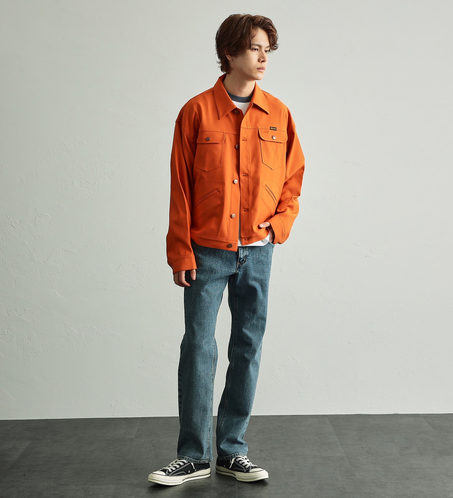 Wrangler(ラングラー)の【Pre SALE】【BASICシリーズ】レギュラーストレートパンツ【レングス78cm】|パンツ/デニム/ジーンズパンツ/メンズ|淡色ブルー