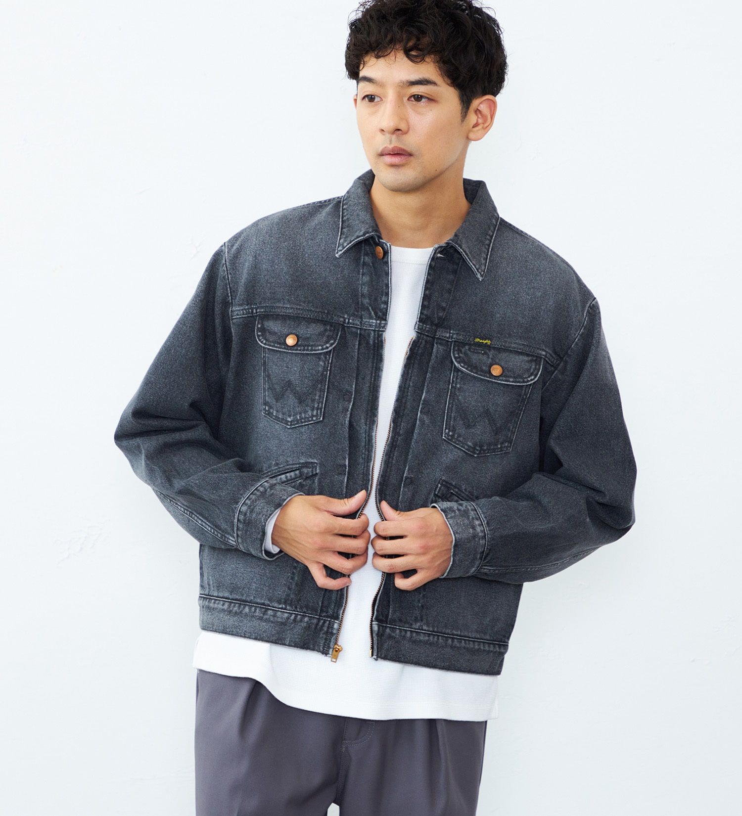 Wrangler(ラングラー)の【US ORIGINAL】24MJZ デニムジャケット|ジャケット/アウター/デニムジャケット/メンズ|ブラックデニム