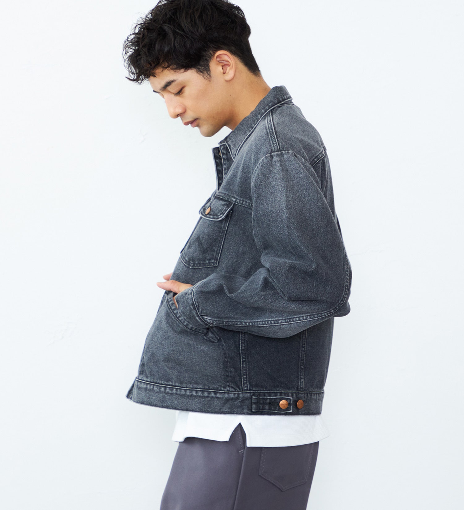 Wrangler(ラングラー)の【US ORIGINAL】24MJZ デニムジャケット|ジャケット/アウター/デニムジャケット/メンズ|ブラックデニム