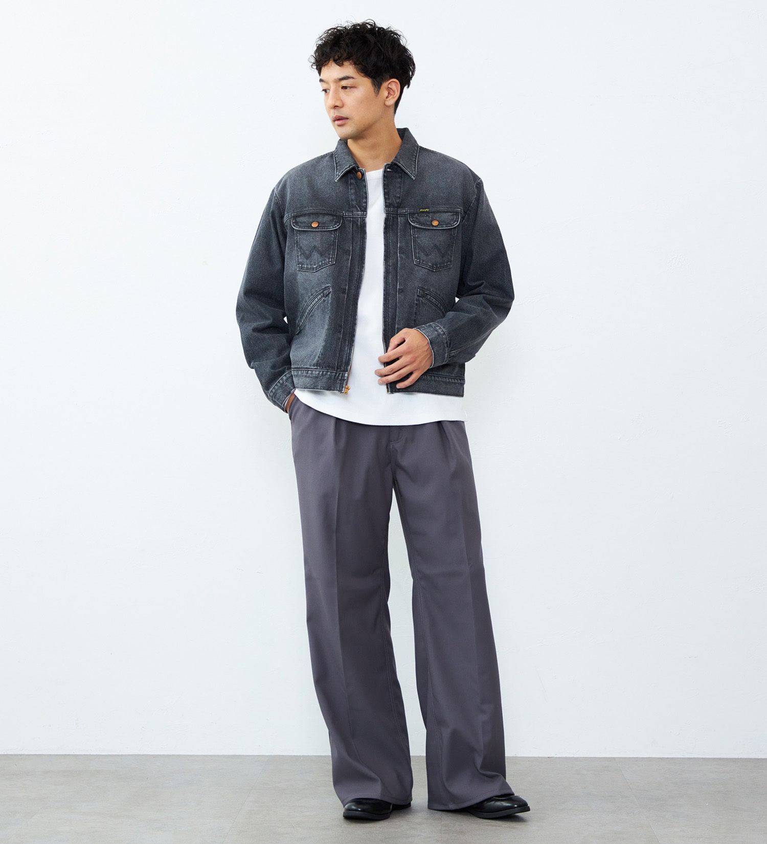 Wrangler(ラングラー)の【US ORIGINAL】24MJZ デニムジャケット|ジャケット/アウター/デニムジャケット/メンズ|ブラックデニム